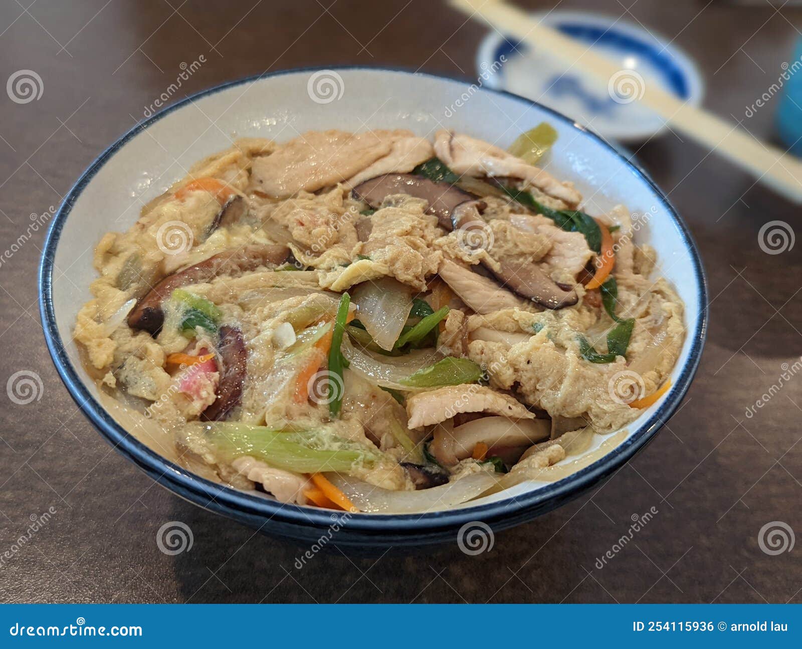 Oyako Dan Chicken Over Rice Japanese Stock Photo Image of rice, soup