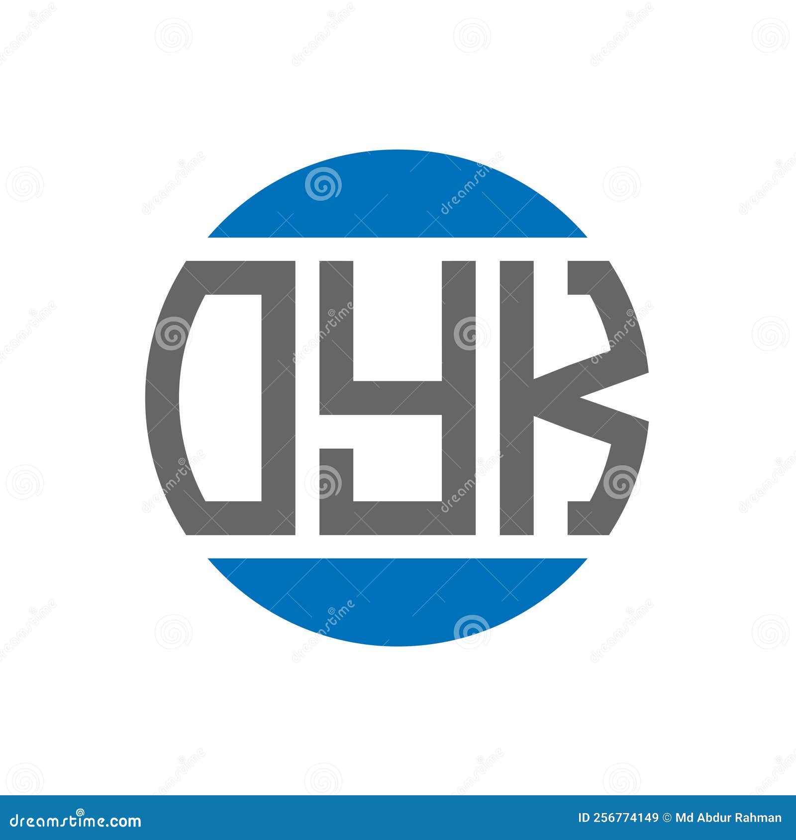OYK Letter Logo Design on White Background. OYK Creative Initials