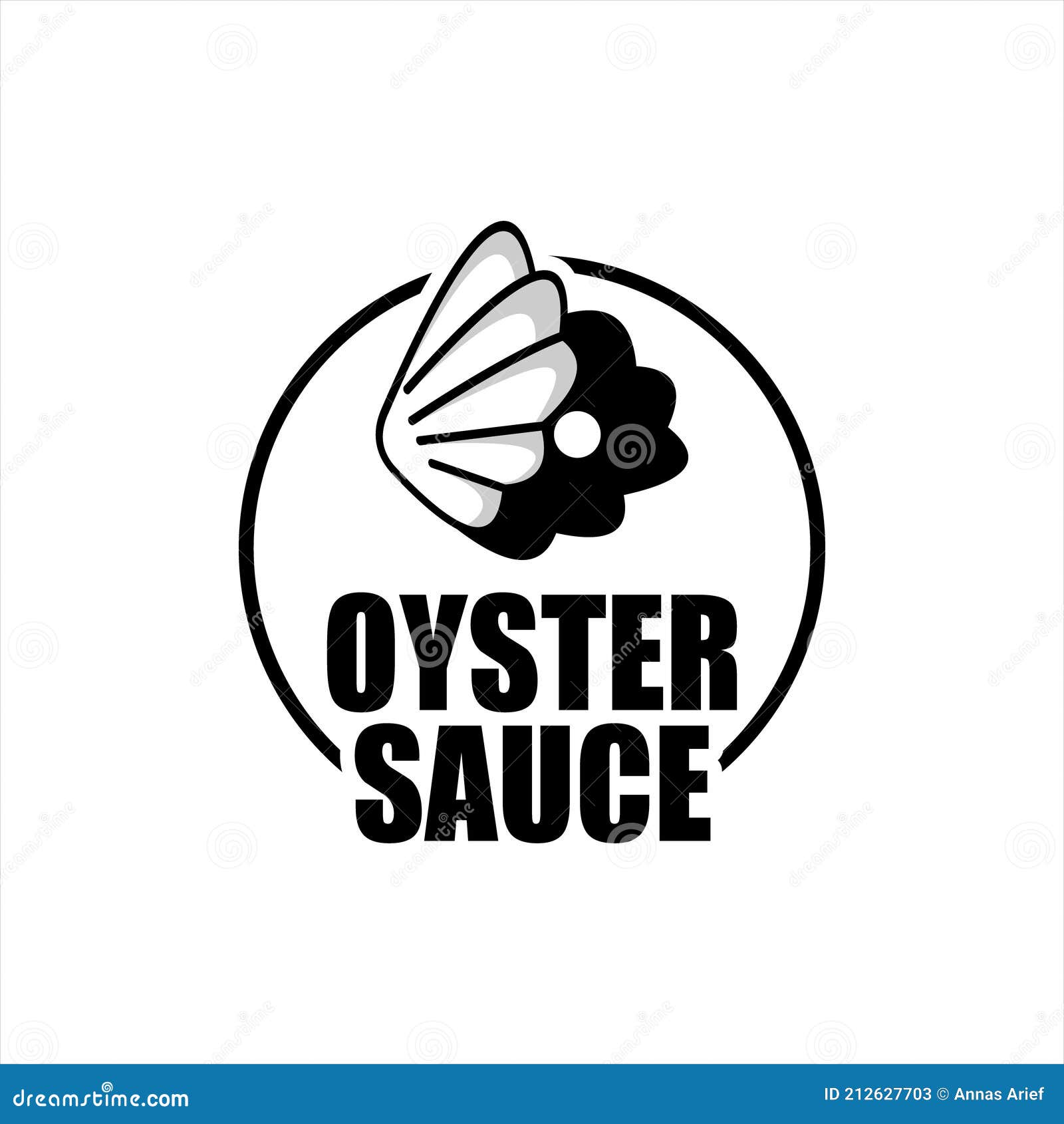 Oyster Sauce Logo Seafood Flavor Retro Label and Sticker Stock Vector ...