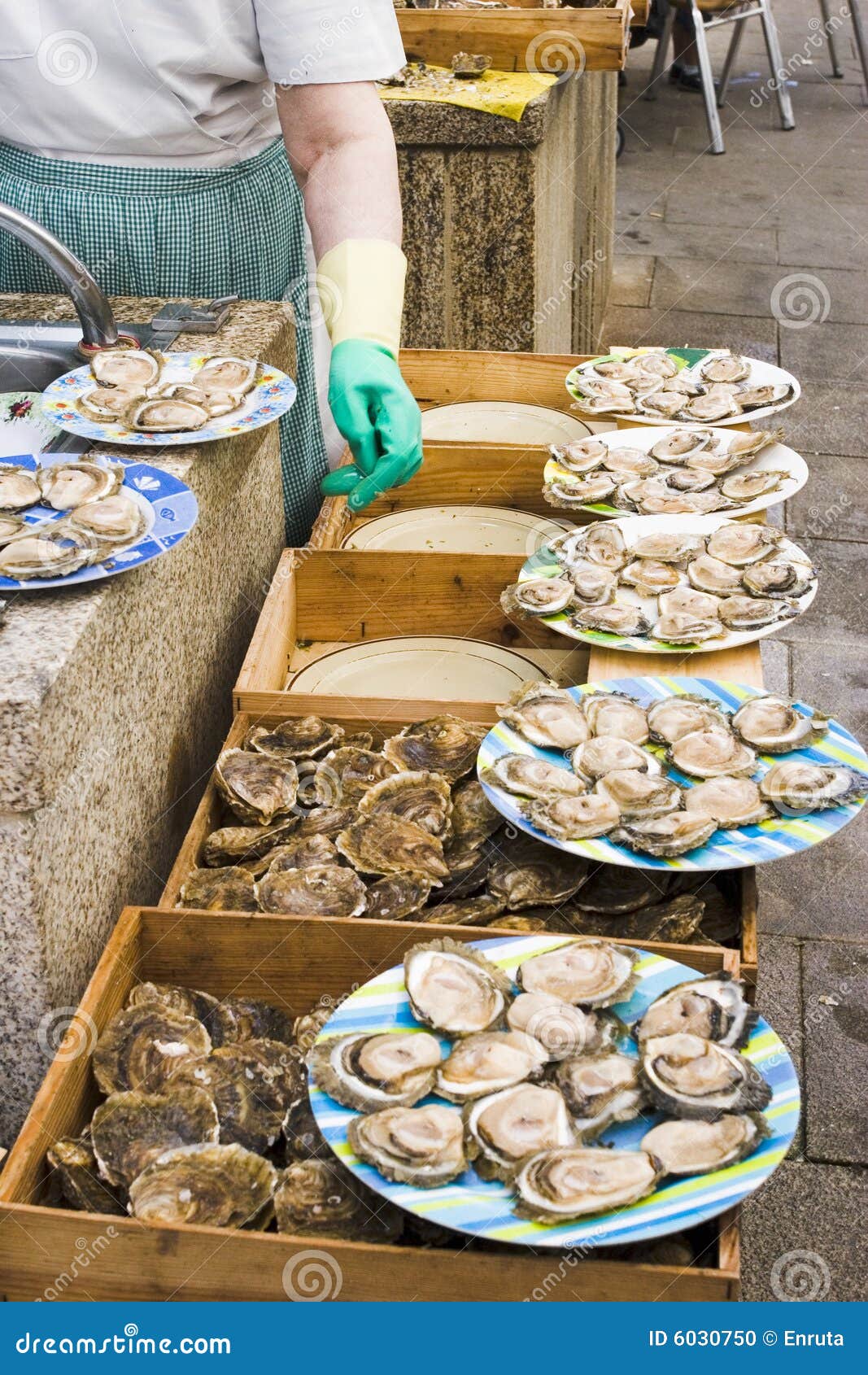 Oyster vendor stock photo. Image of restaurant, fried 6030750