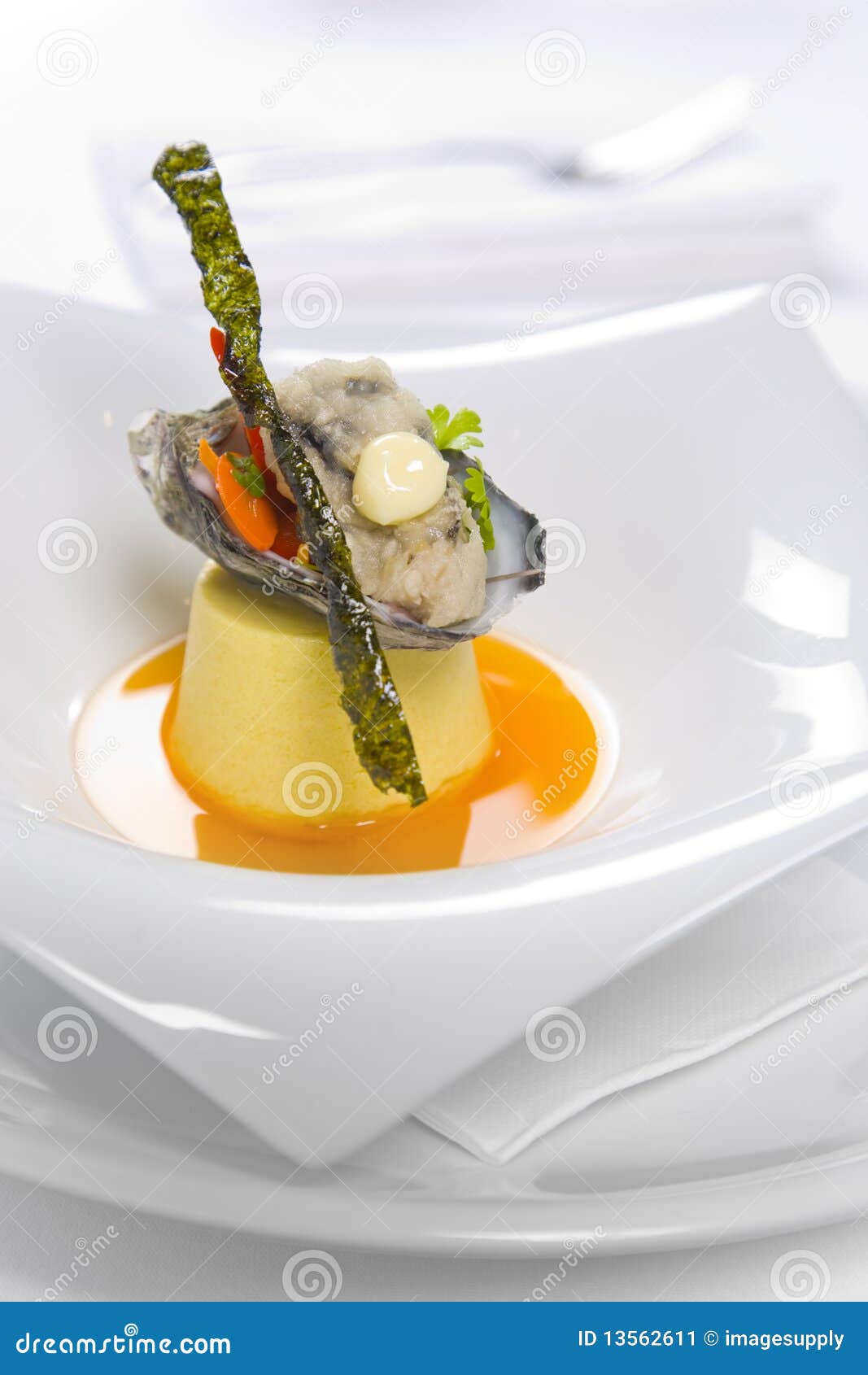 Oysters Kilpatrick stock image. Image of modern, marinated - 13562611