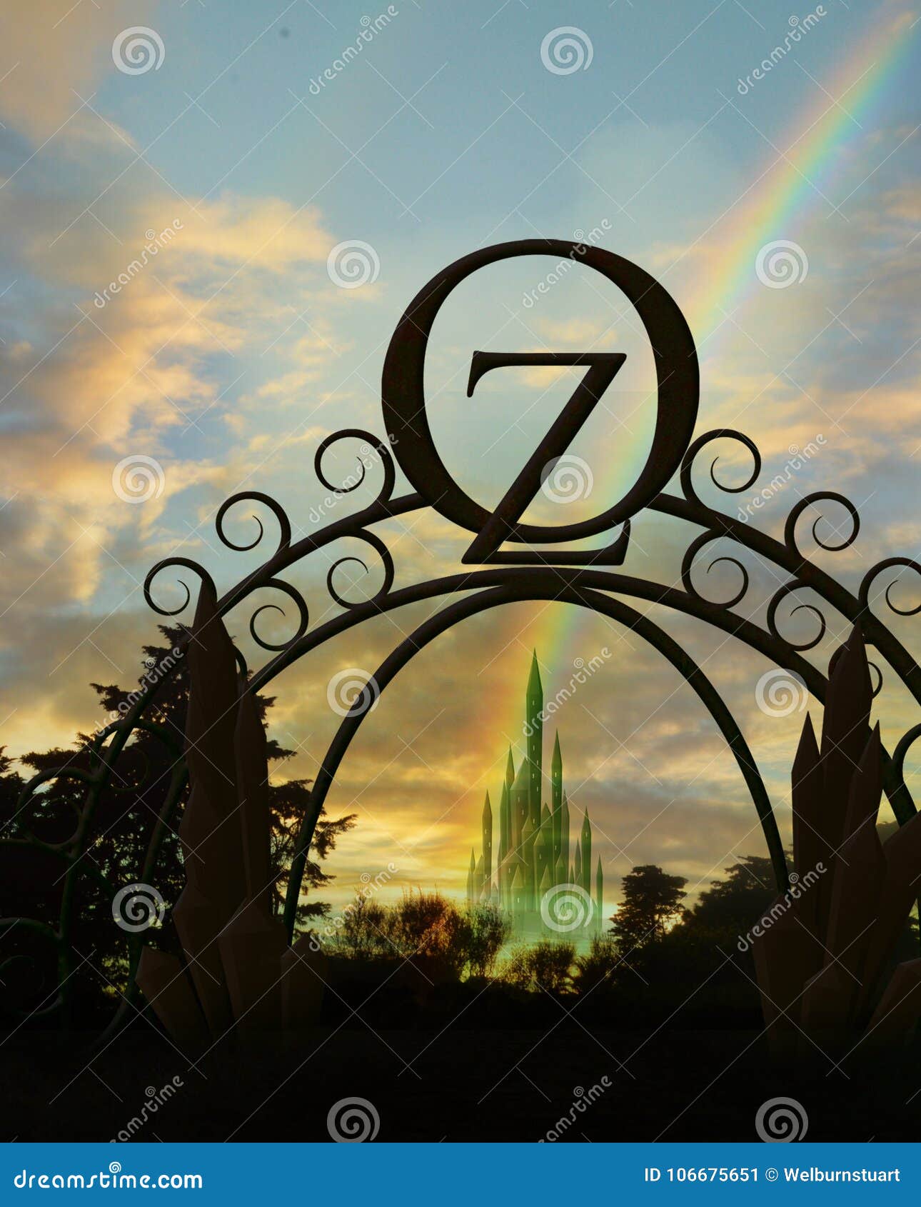 oz gateway with rainbow