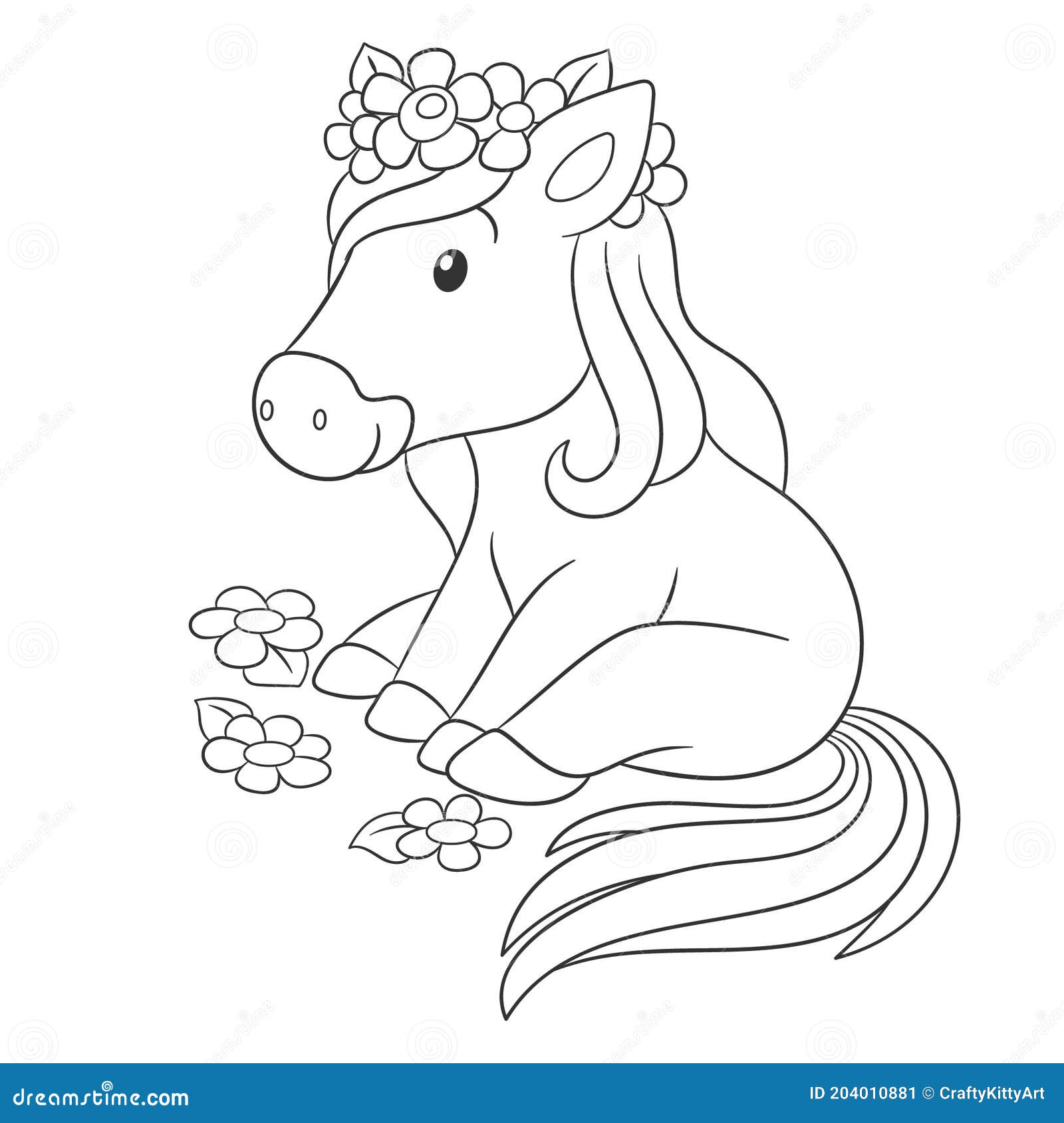 Desenhos para colorir de cavalo fofo 3 - Desenhos para colorir grátis para  imprimir