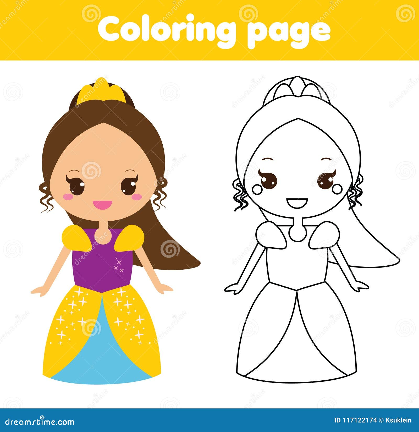 Coloring page - Jogos de princesas