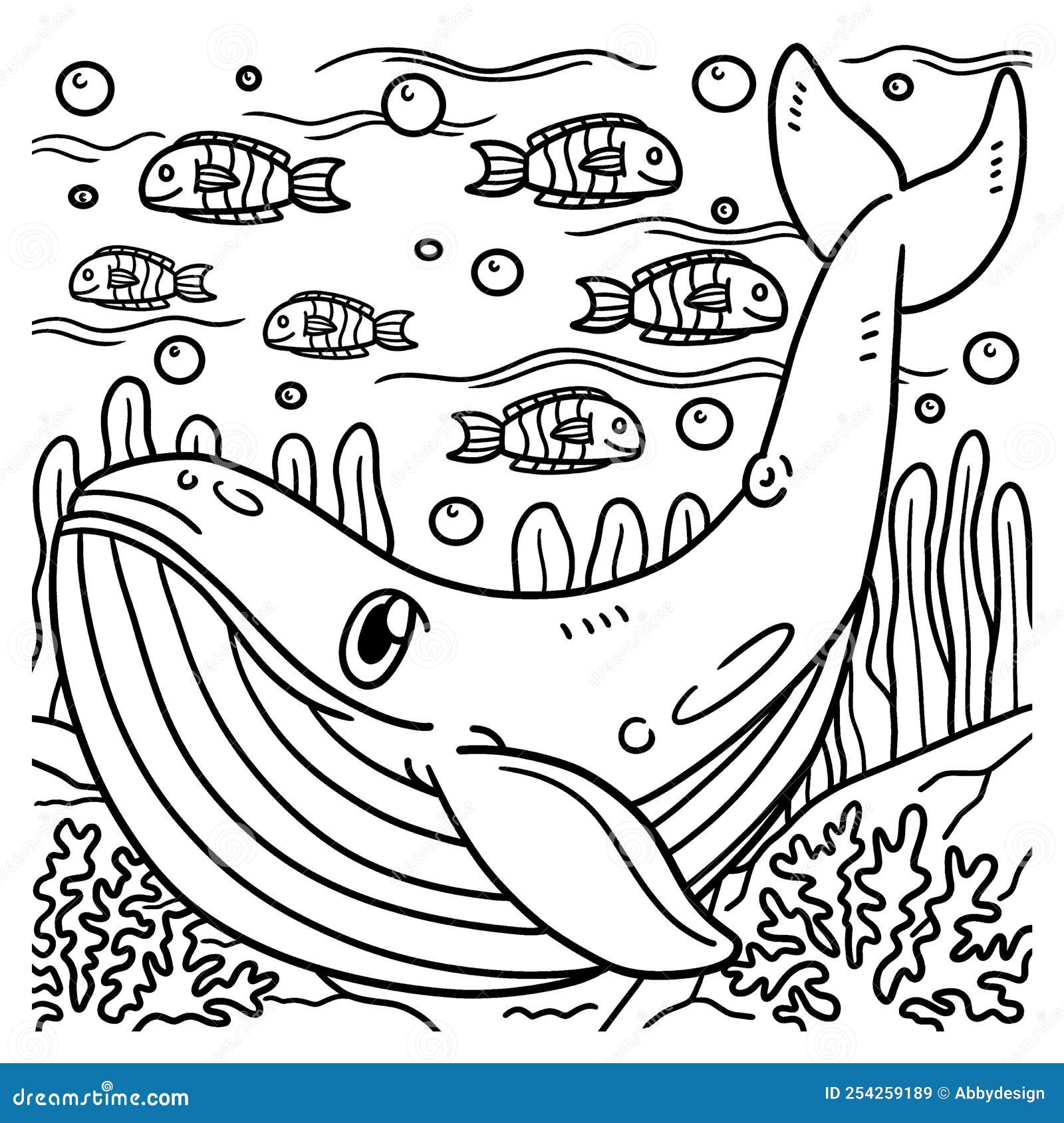 Coloring page - Baleia no Oceano