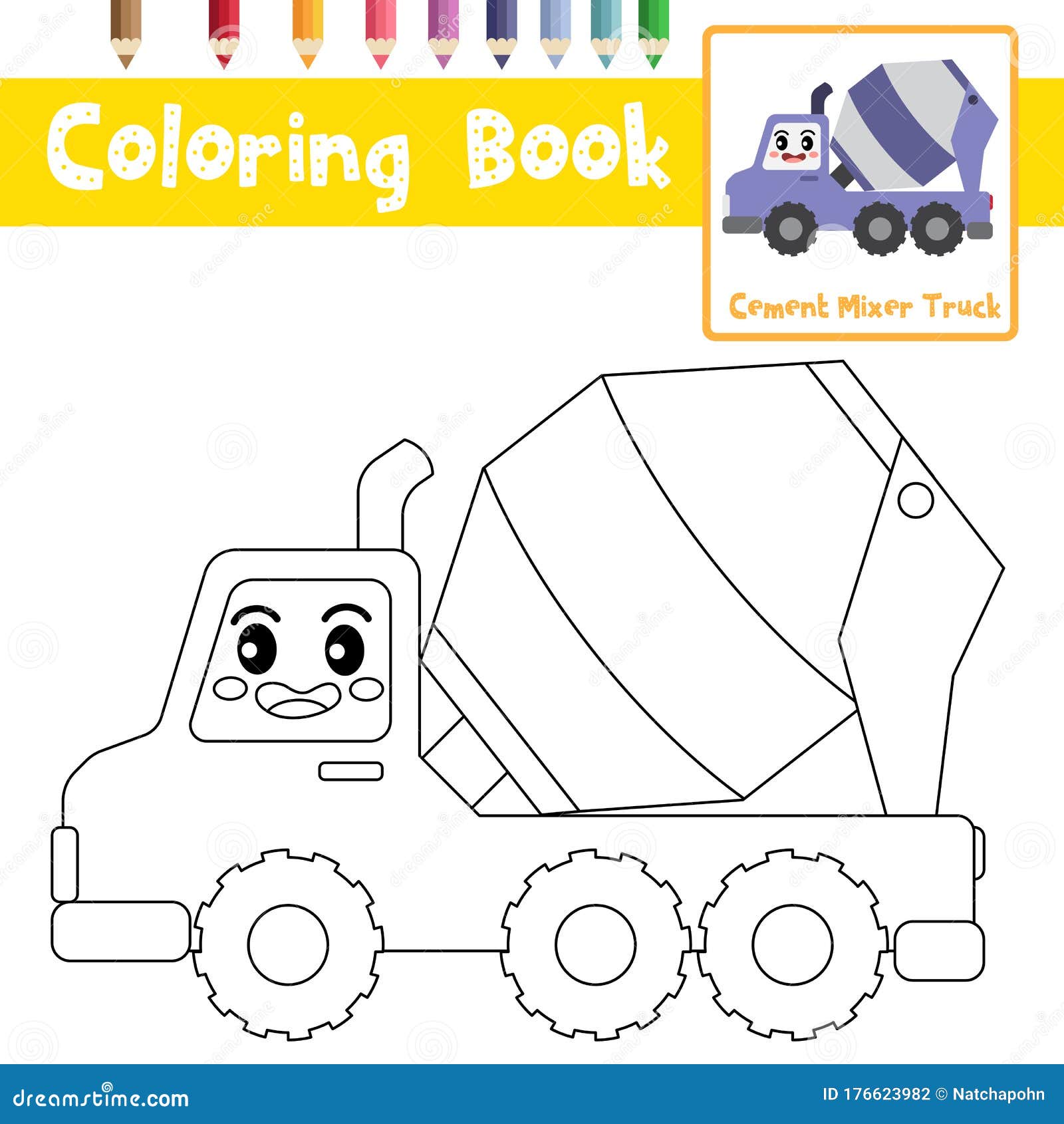 Livro de coloração de caminhões: Livro para colorir para crianças com Monster  Trucks, Caminhões de bombeiros, caminhões basculantes, caminhões de lixo  (Paperback)