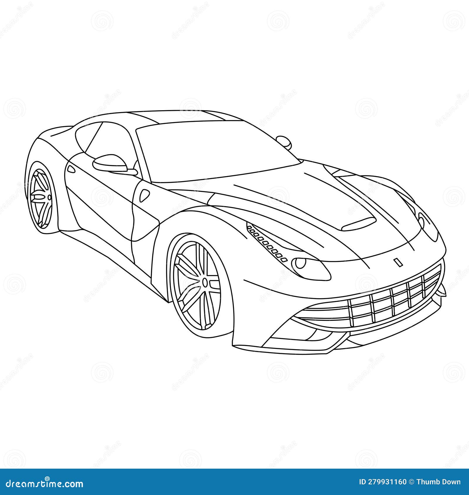 Coloring page - Corrida de carro