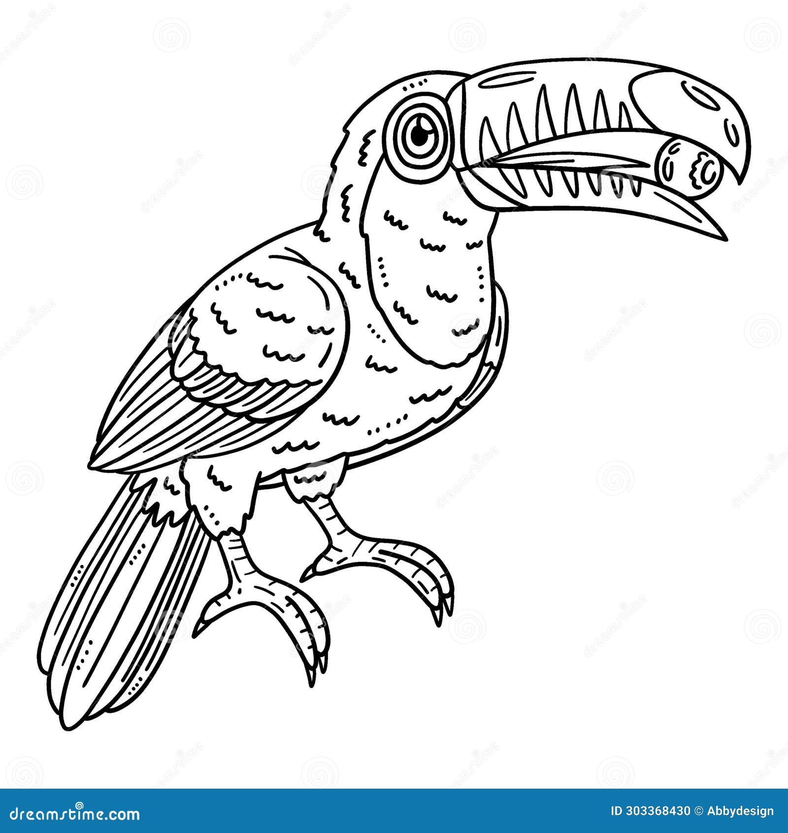 tucano desenho para colorir