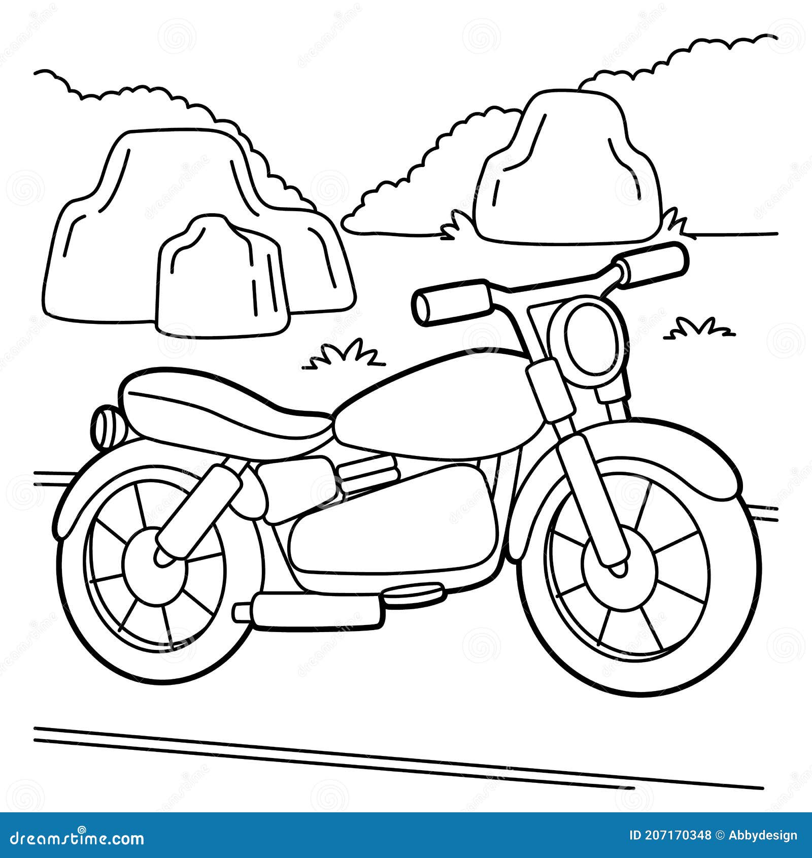 desenho de moto para colorir e imprimir