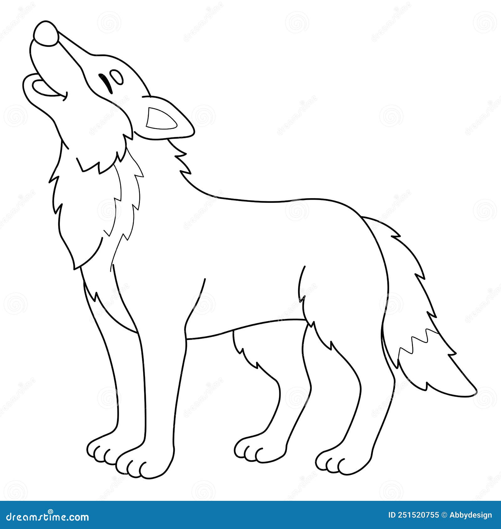 Página De Coloración De Lobos Para Animales Para Niños Ilustración del Vector - Ilustración de silueta, lobo: 251520755 Página De Coloración De Lobos Para Animales Para Niños Ilustración del Vector - Ilustración de silueta, lobo: 251520755