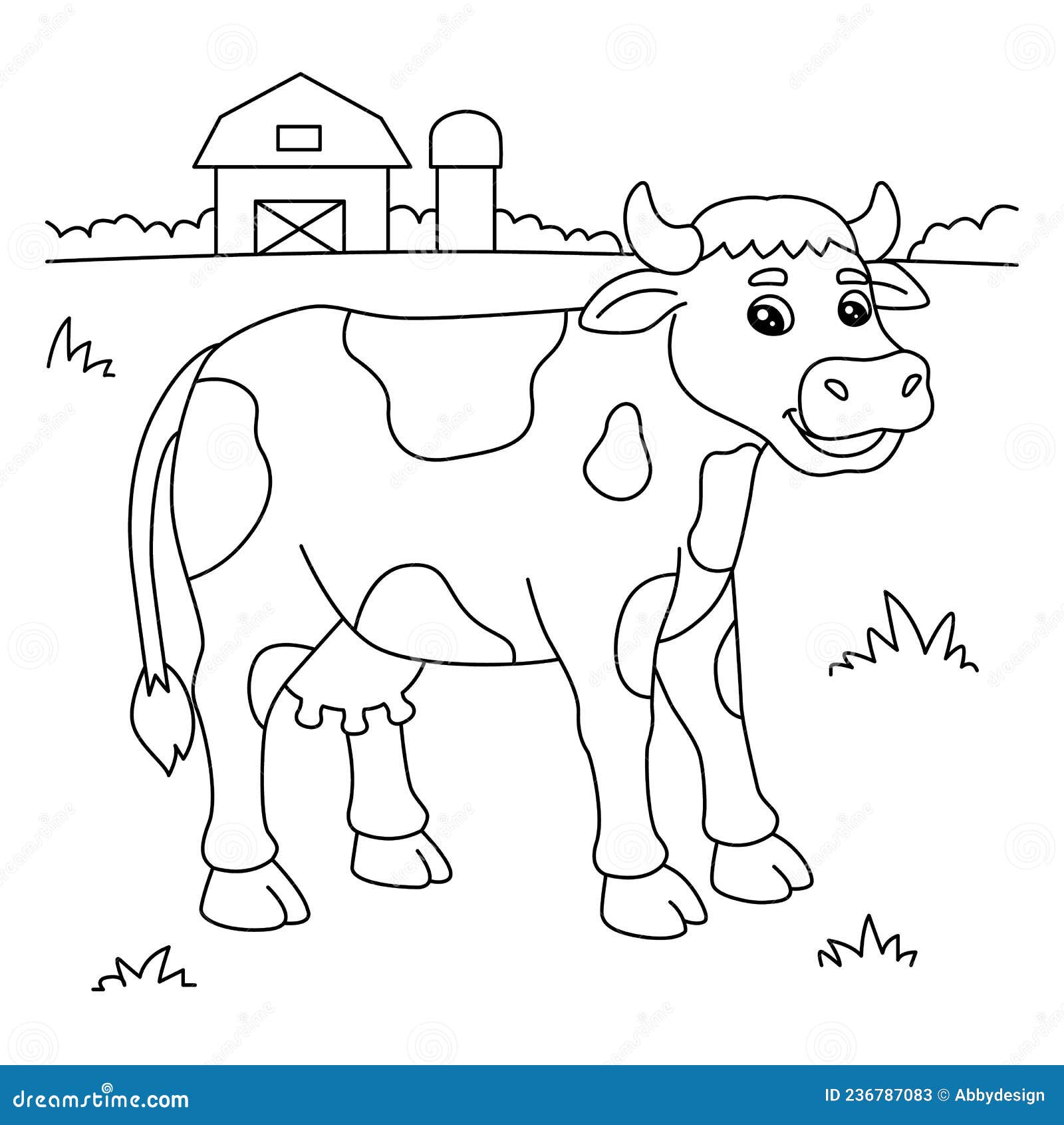 Página De Coloración De Vacas Para Niños Ilustración del Vector - Ilustración de ubre, divertido: 236787083 Página De Coloración De Vacas Para Niños Ilustración del Vector - Ilustración de ubre, divertido: 236787083