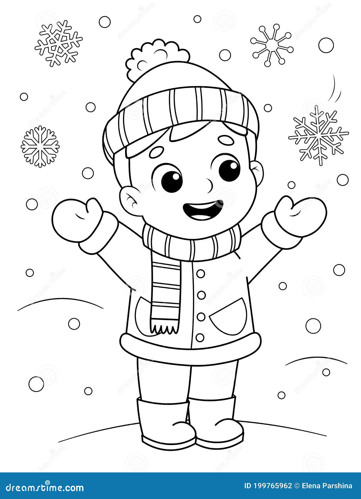 Página De Color De Un Lindo Niño De Dibujos Animados Con Ropa De Invierno Disfrutando De La Nieve. Libro De Colorear Para Niños Ilustración del Vector - Ilustración de libro, disfrutar: 199765962 Página De Color De Un Lindo Niño De Dibujos Animados Con Ropa De Invierno Disfrutando De La Nieve. Libro De Colorear Para Niños Ilustración del Vector - Ilustración de libro, disfrutar: 199765962