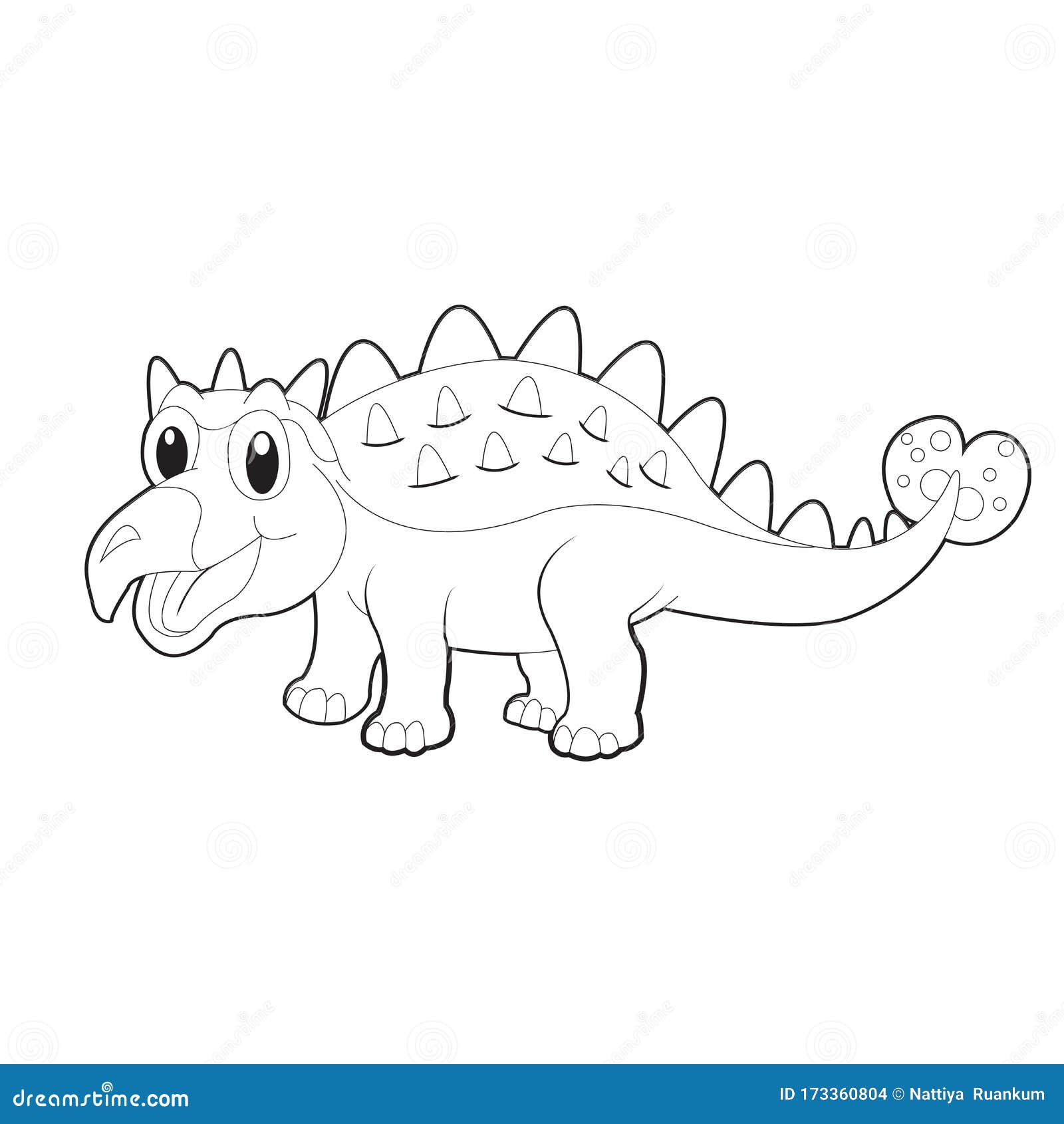 Desenho de dinossauros para colorir