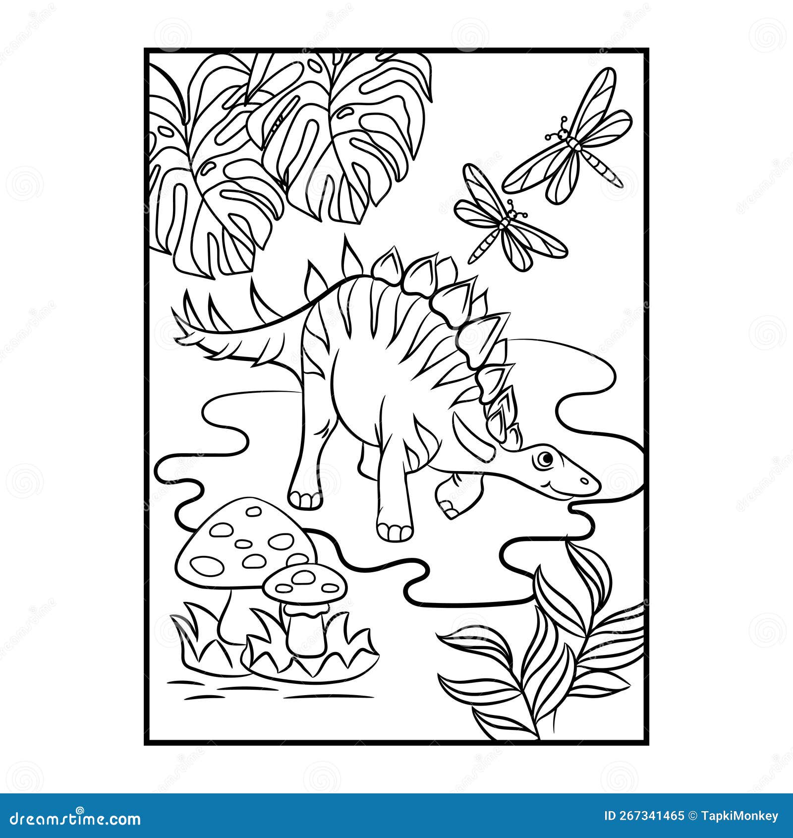 Desenho infantil para colorir - Dinossauro para colorir e imprimir