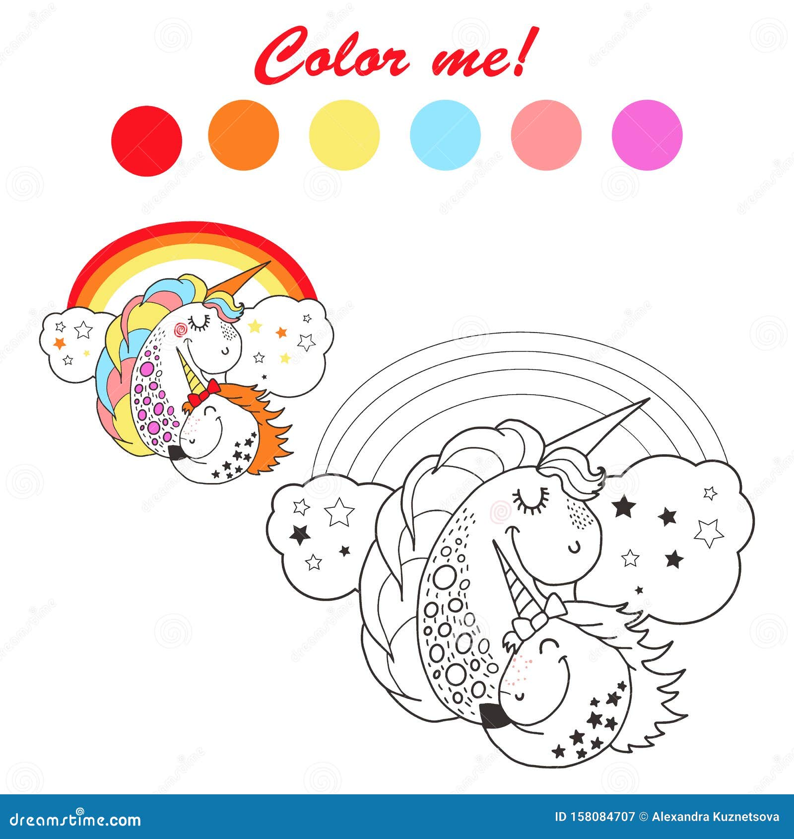 Jogue Fabuloso livro de colorir de unicórnio bonito jogo online grátis