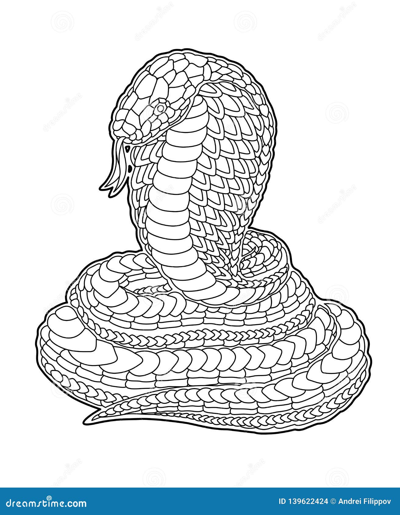 Desenho de Serpente grande para Colorir - Colorir.com