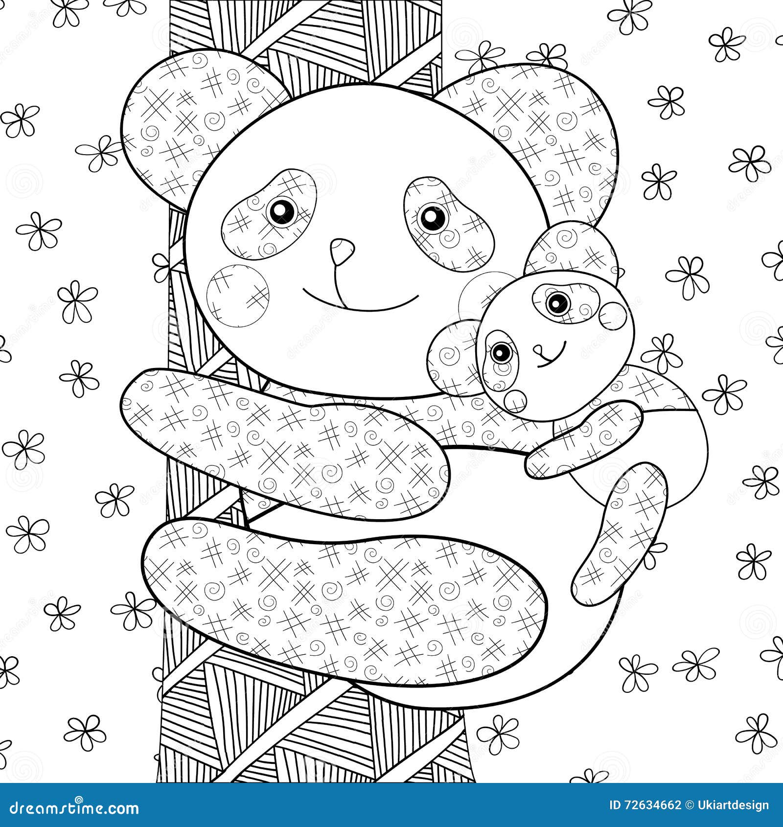 PANDA E OS CARICAS Livro para Colorir, A4, 20 Folhas - 802431 em