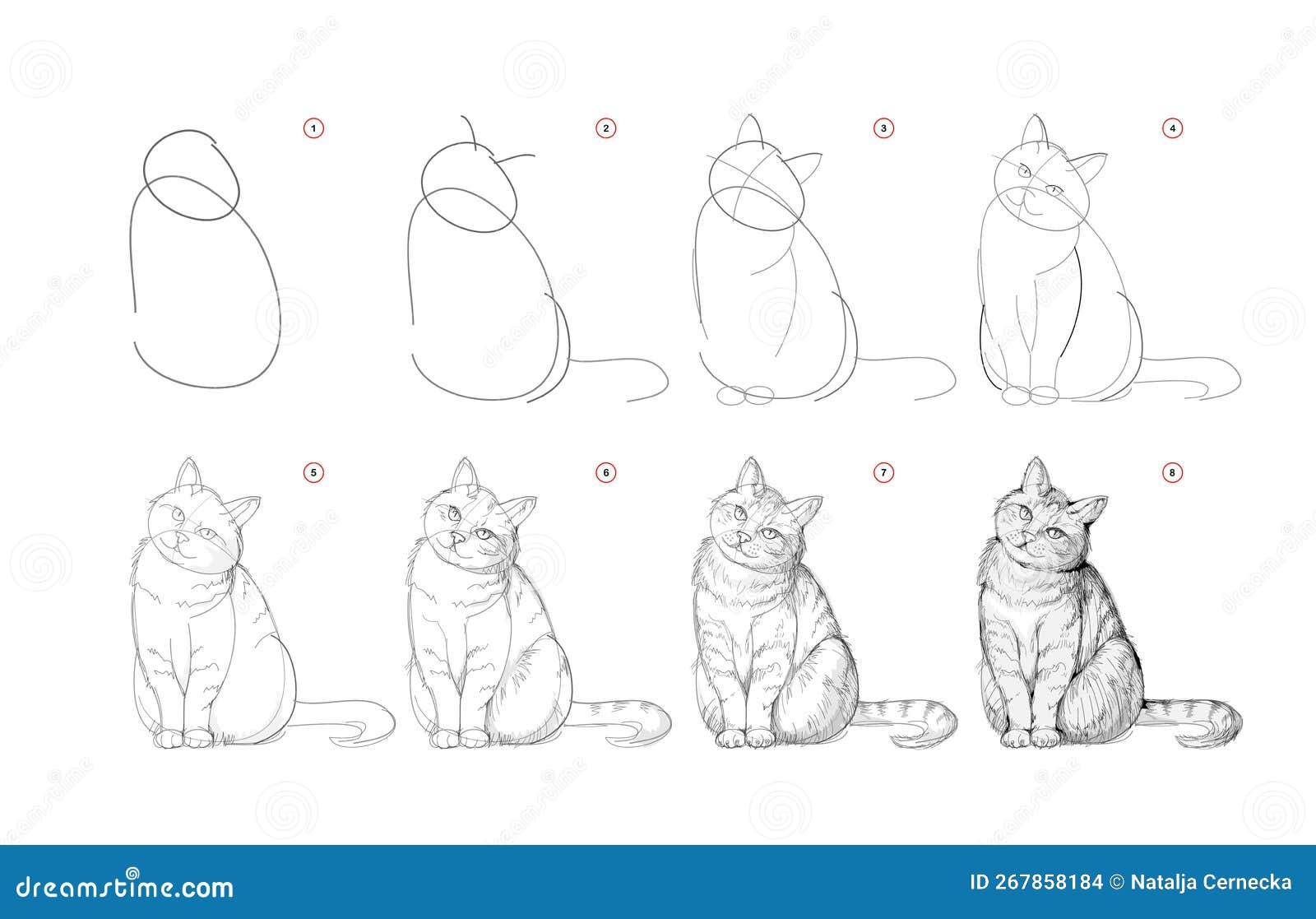 Página Mostra Como Aprender Desenhar Desenho Gato Aulas Desenho