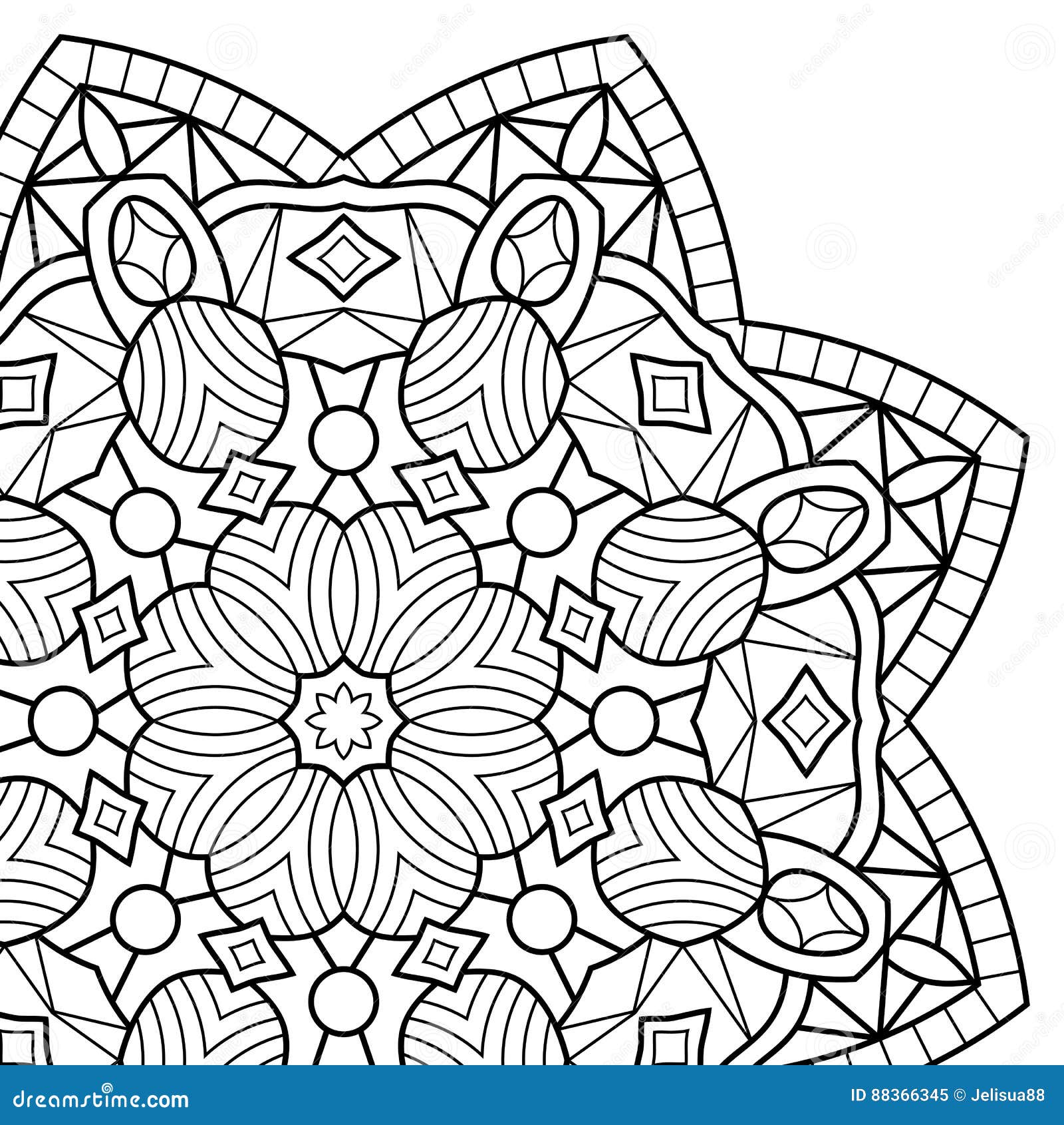 Mandala para colorir página