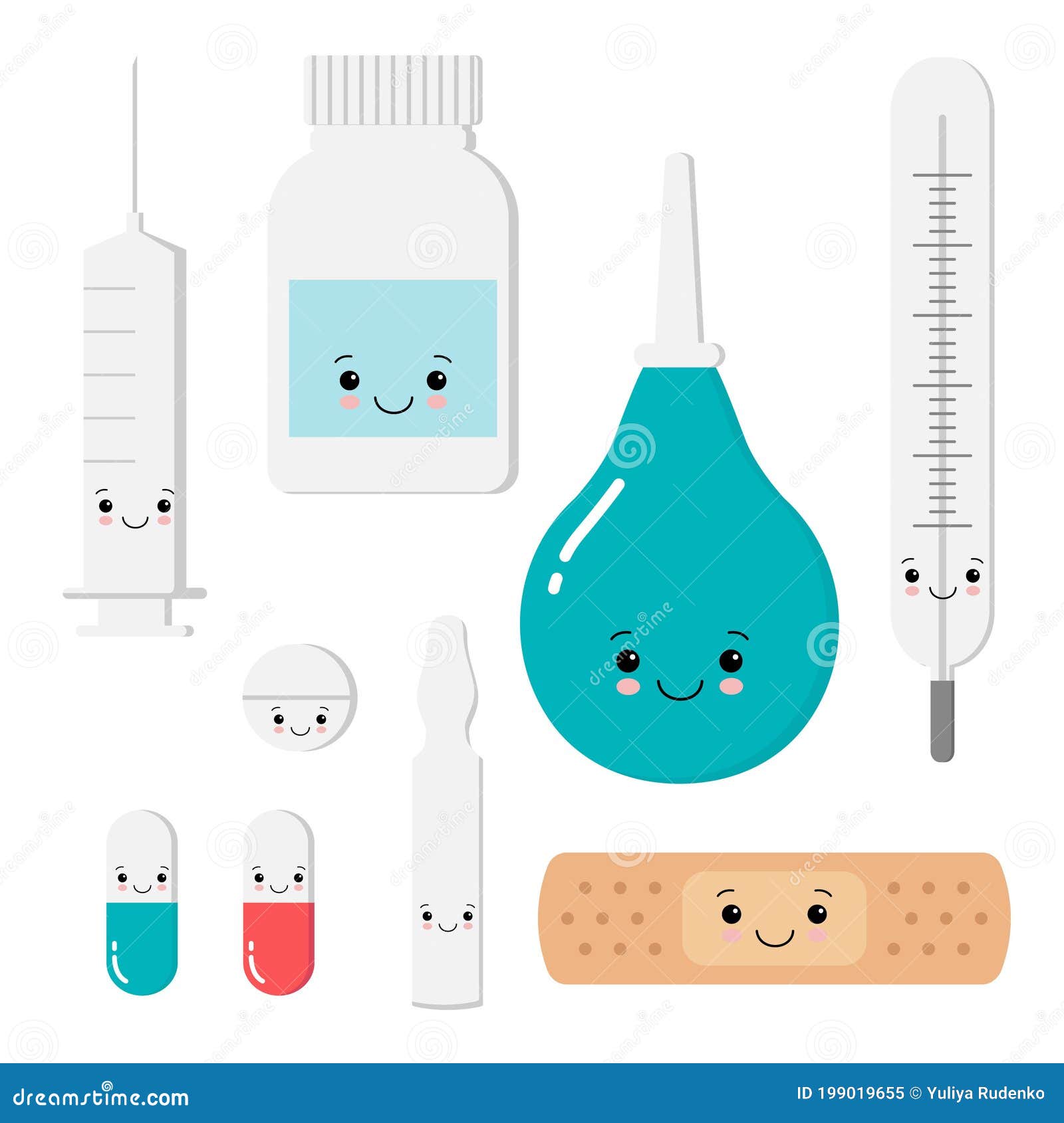 Medicamentos dos desenhos animados, poções e pílulas pilhas definido.  medicamento médico para a saúde, comprimidos de farmácia de medicina