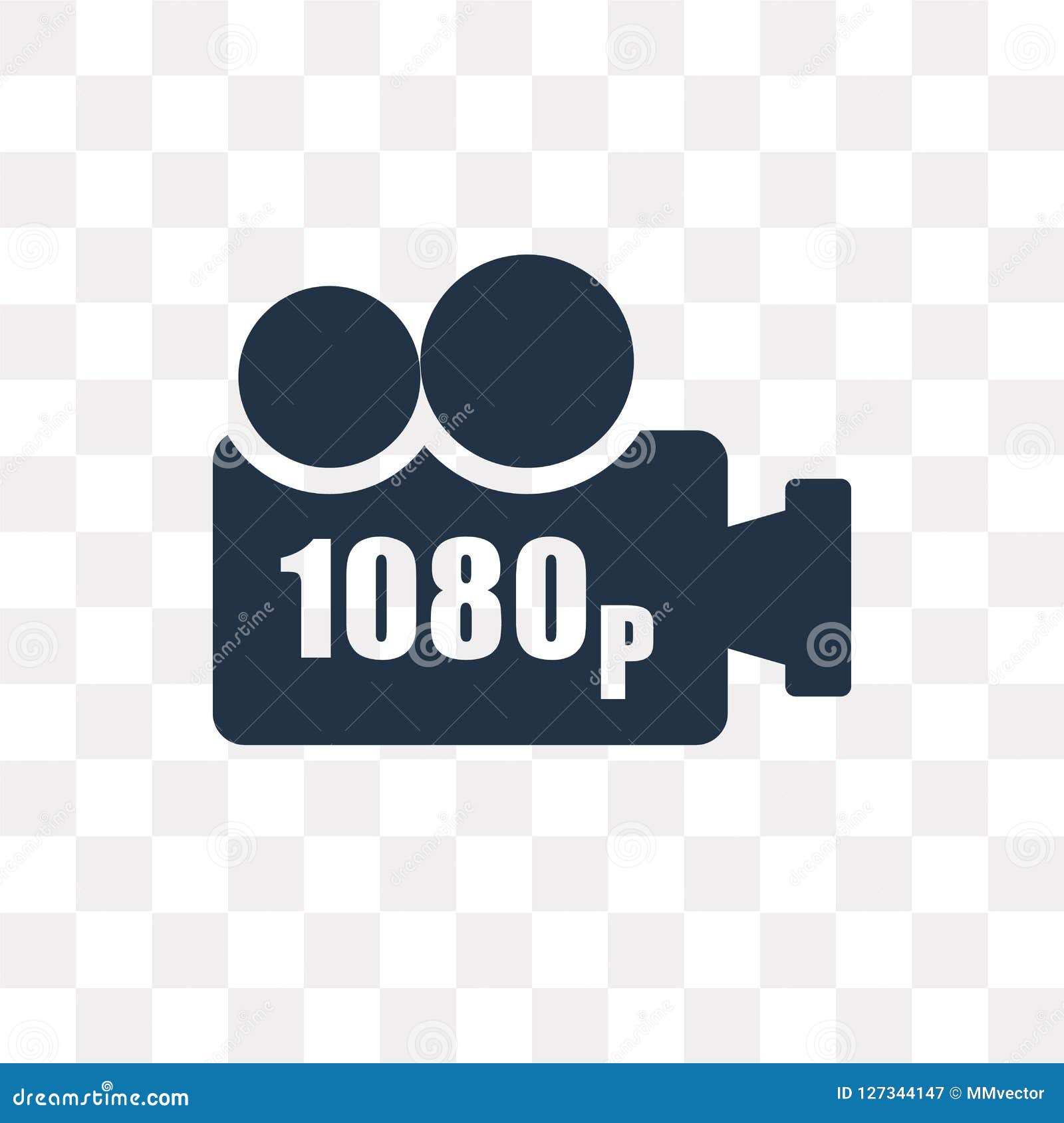 1080p Full Hd Vector Icon On White Background. Flat Vector 1080p Full ...