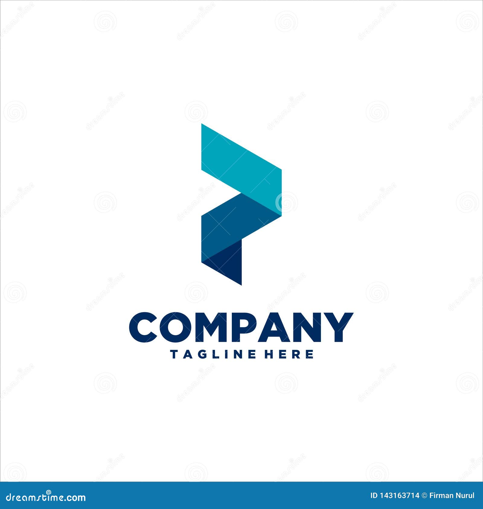 p letter logo template 
