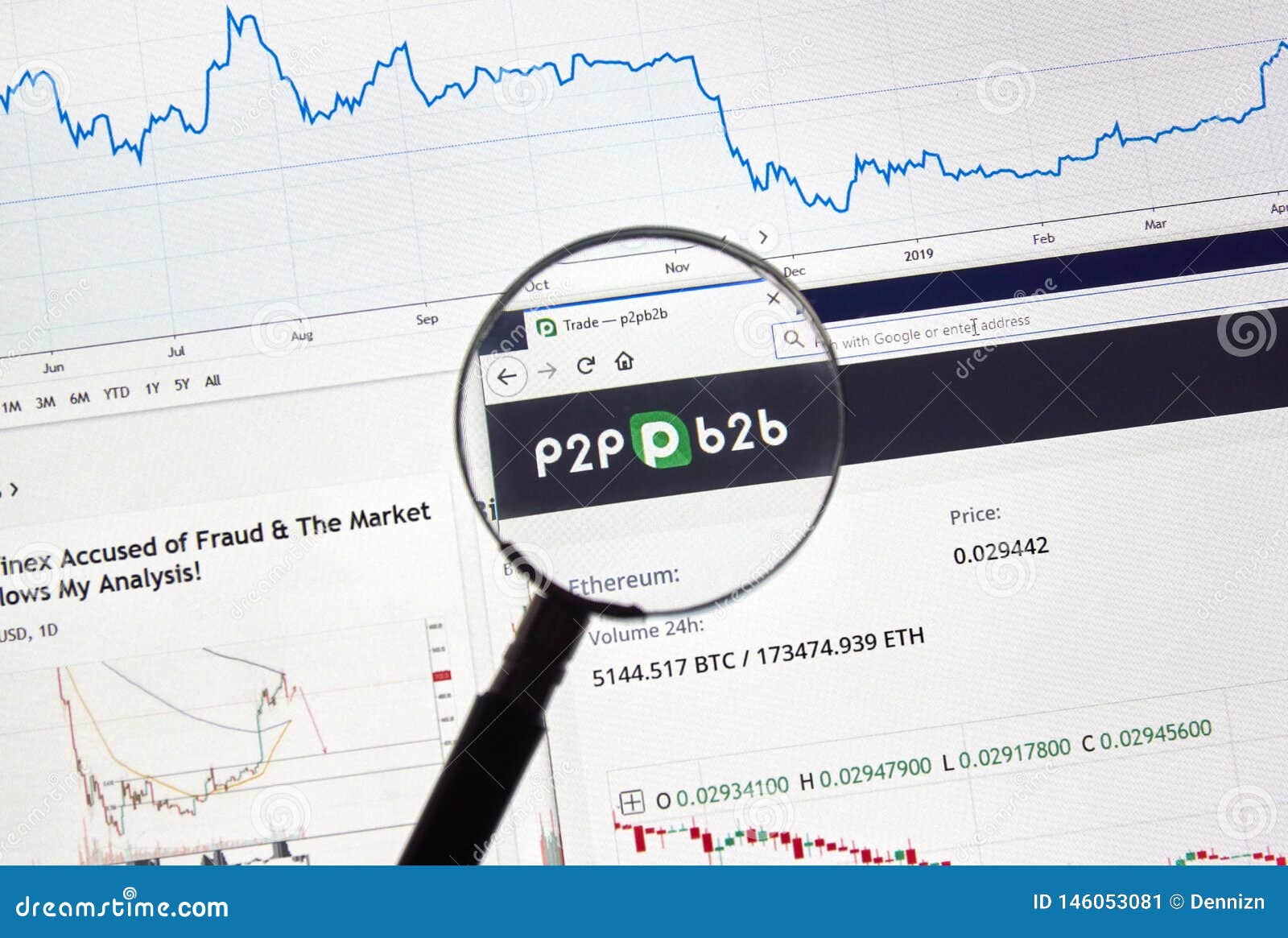 P2pb2b Cryptocurrency Exchange Site Editorial Photo ...