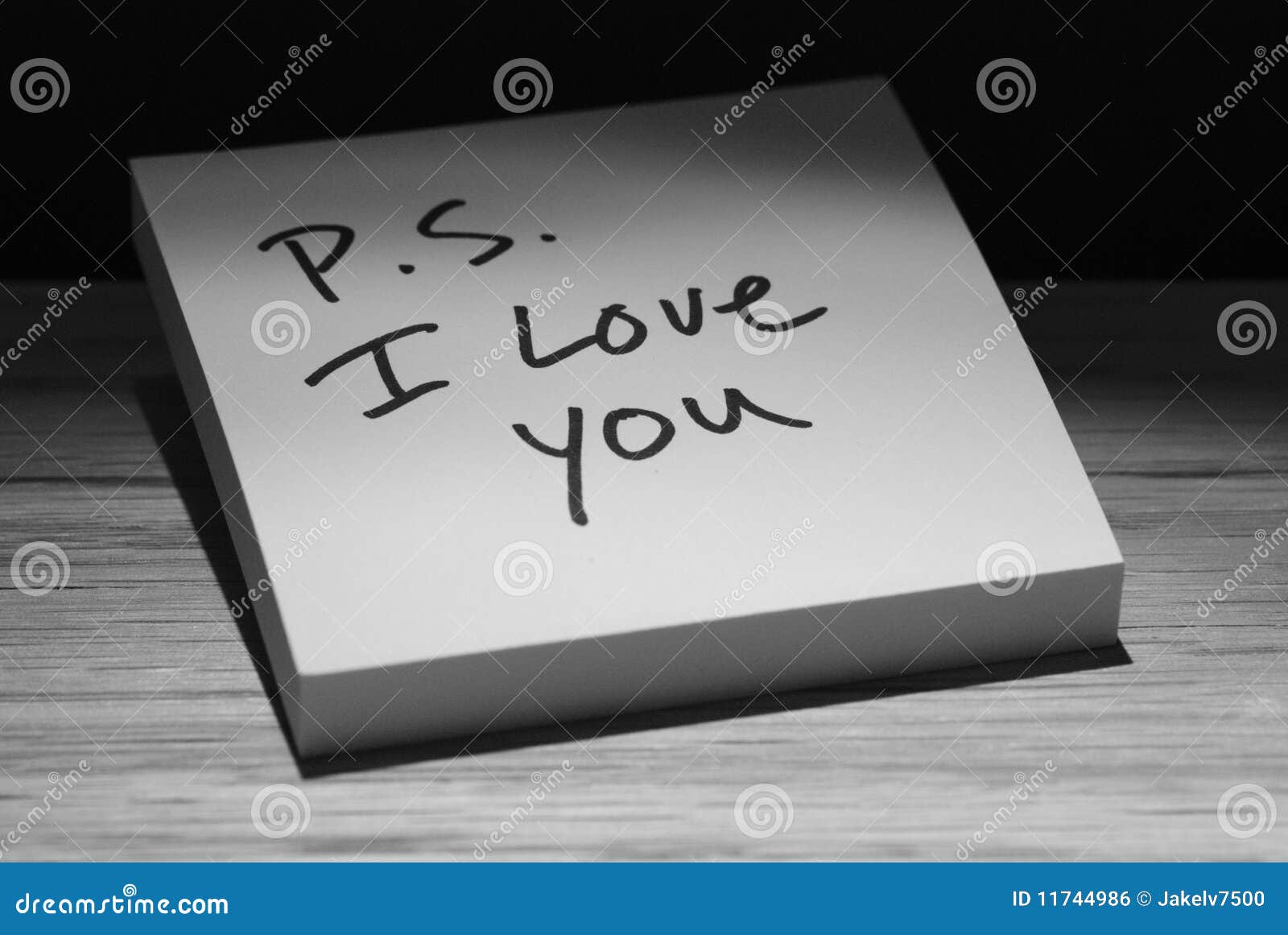 P.S I love you stock photo. Image of handwriting, close - 11744986