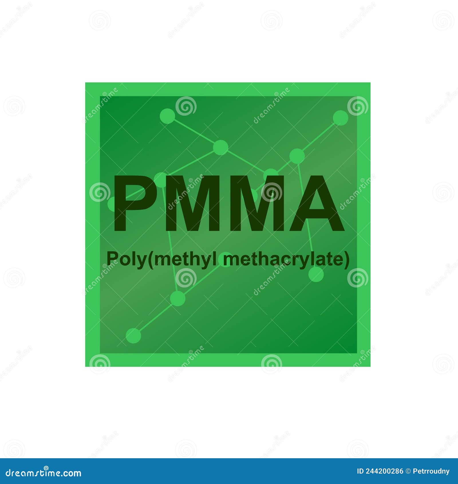   of polymethyl methacrylate Ã¢â¬â pmma polymer on the background from connected macromolecules