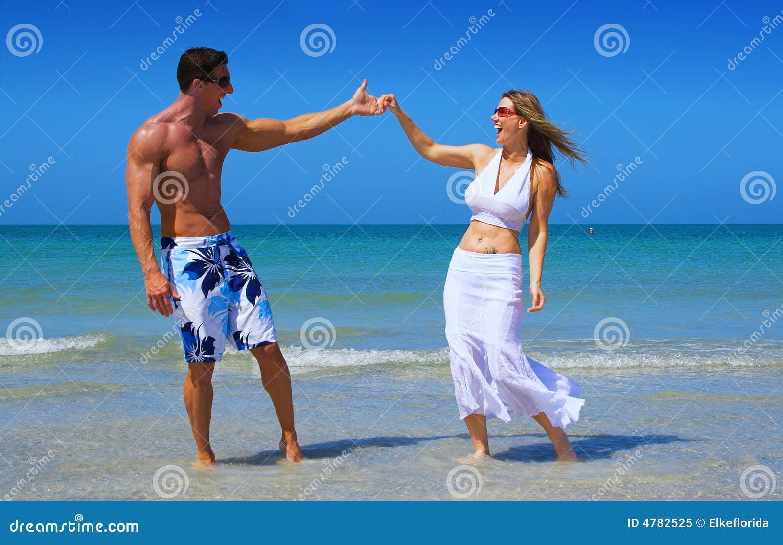 Flirten am strand