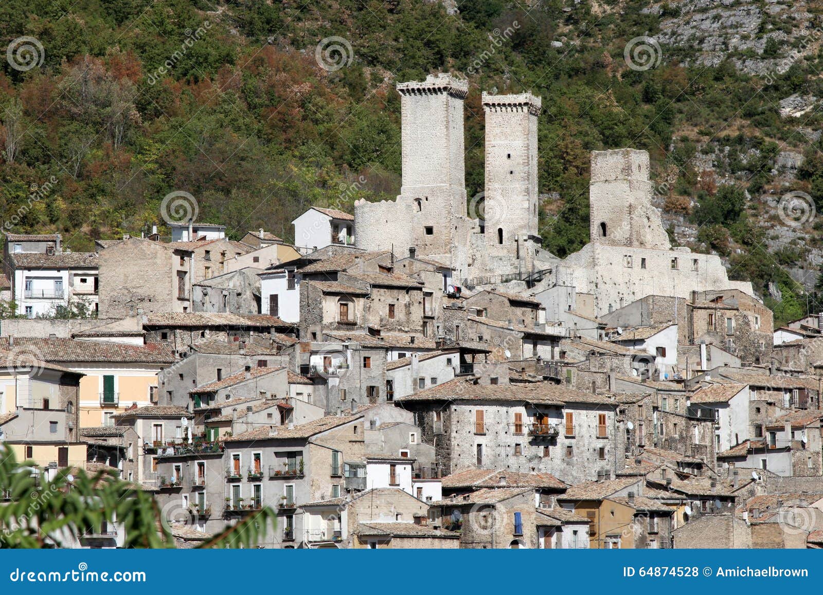 Pacentro, Italy stock photo. Image of rome, italia, italy 64874528