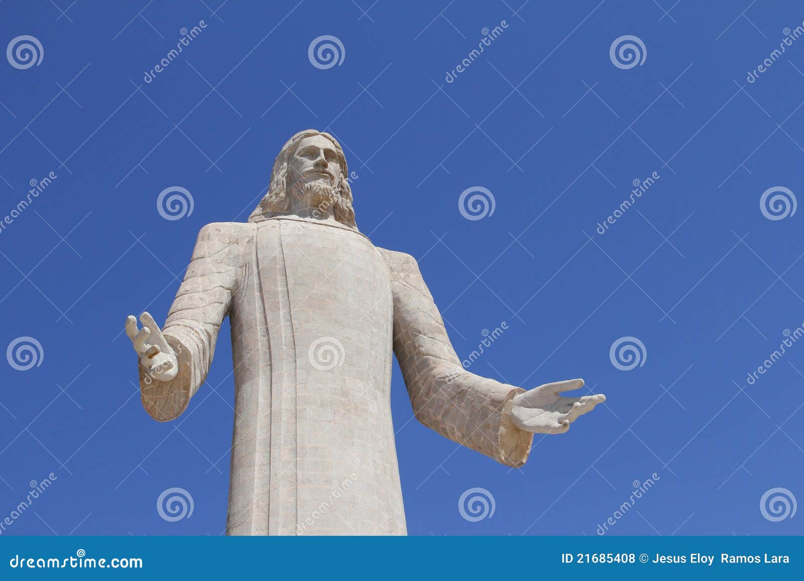 monumental jesus christ in pachuca, hidalgo, mexico i