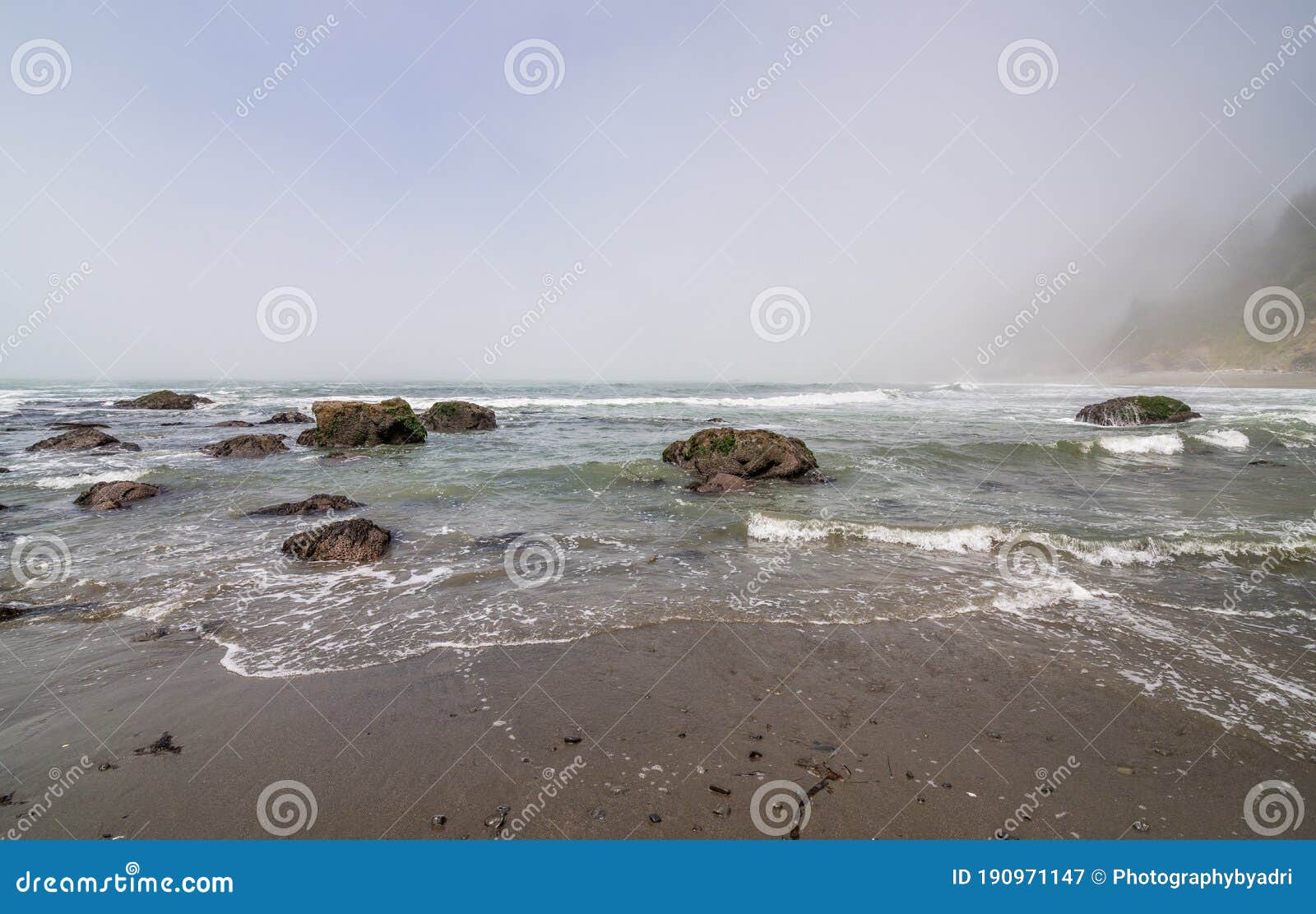 pacific coast at crescent city, del norte county, northern california