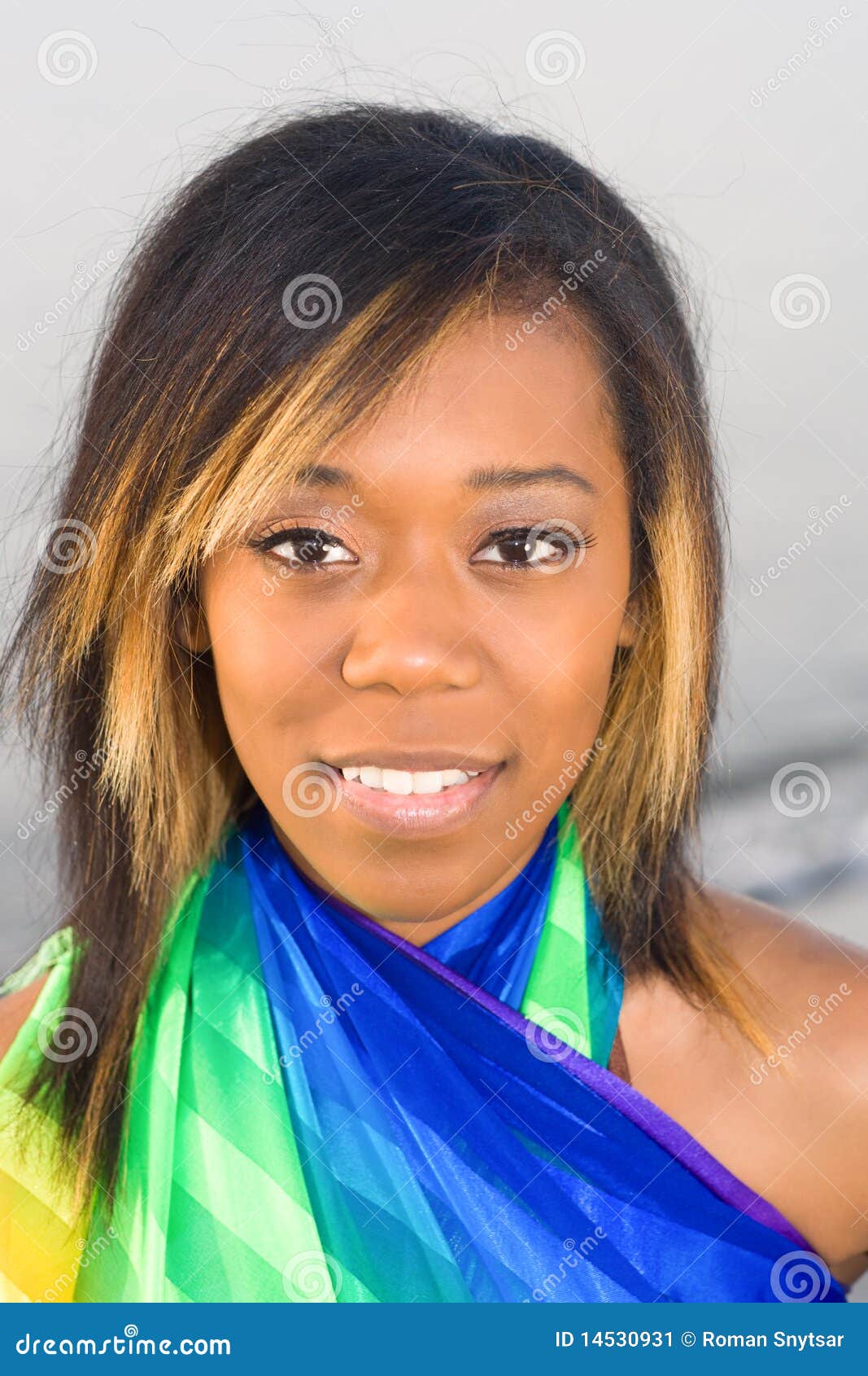 pacific islander girl in colorful sarong