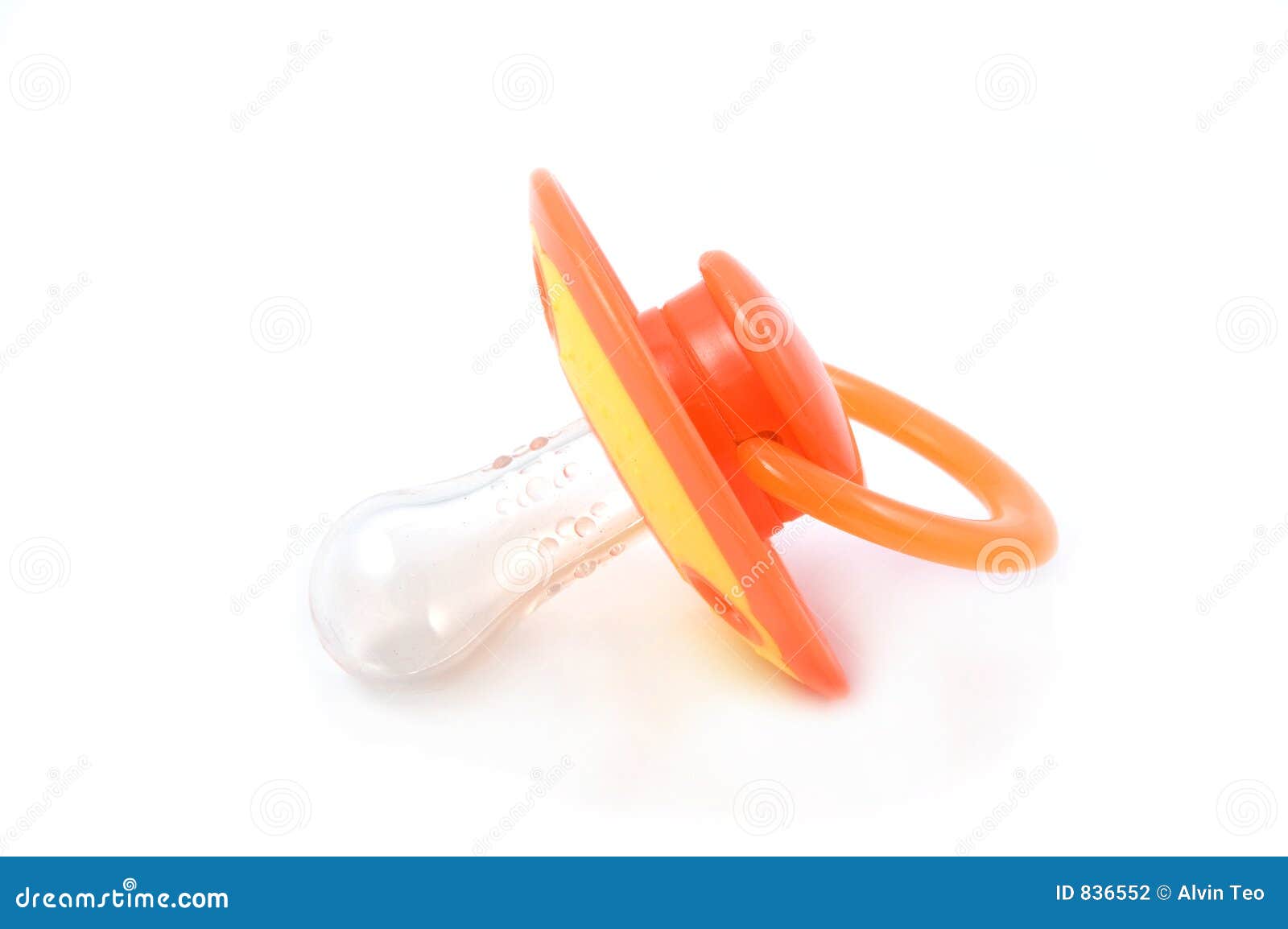 Pacifier stock photo. Image of orange, pacifier, children 836552