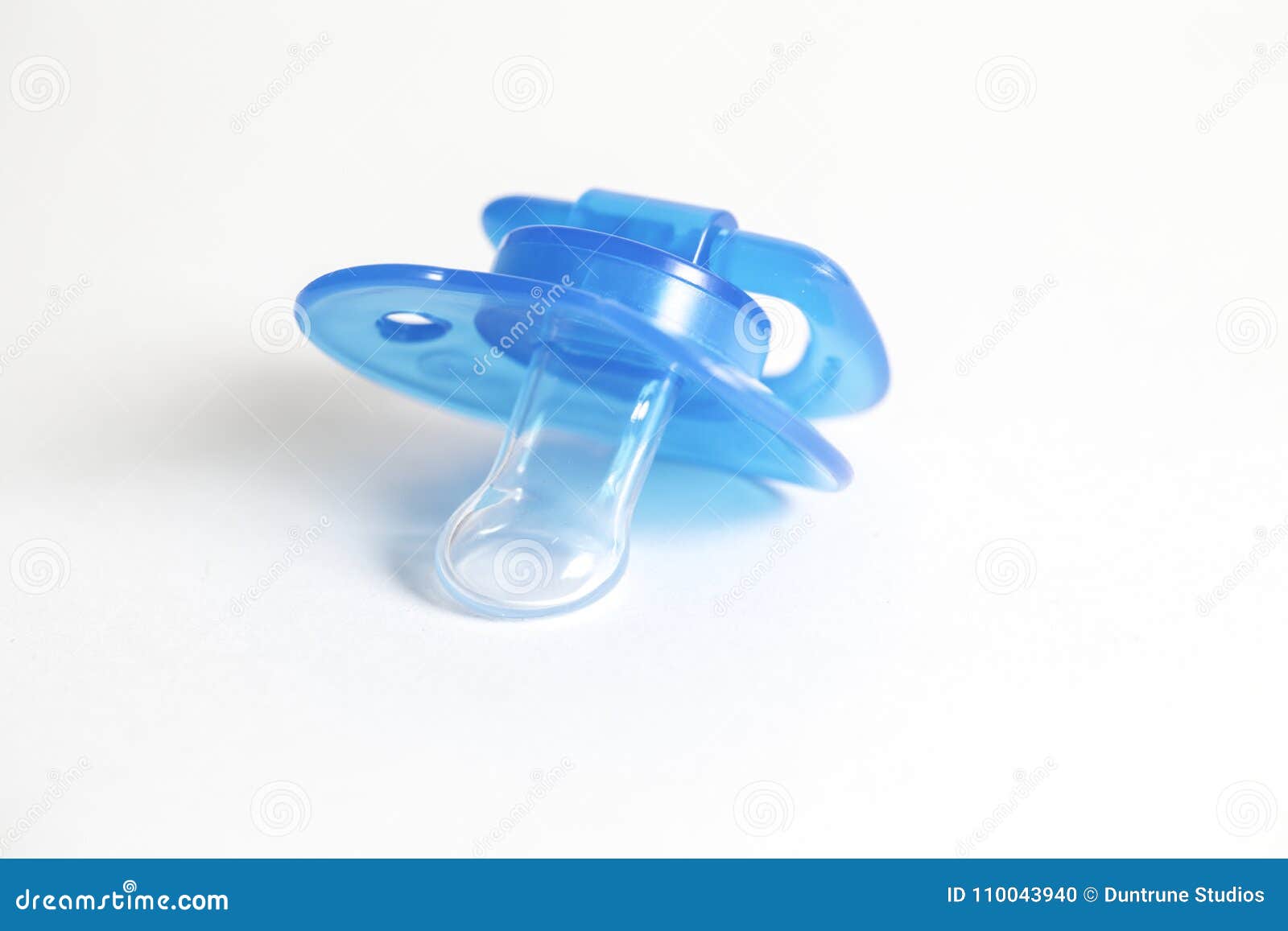 Pacifier Blue stock photo. Image of infant, goods, plastic - 110043940