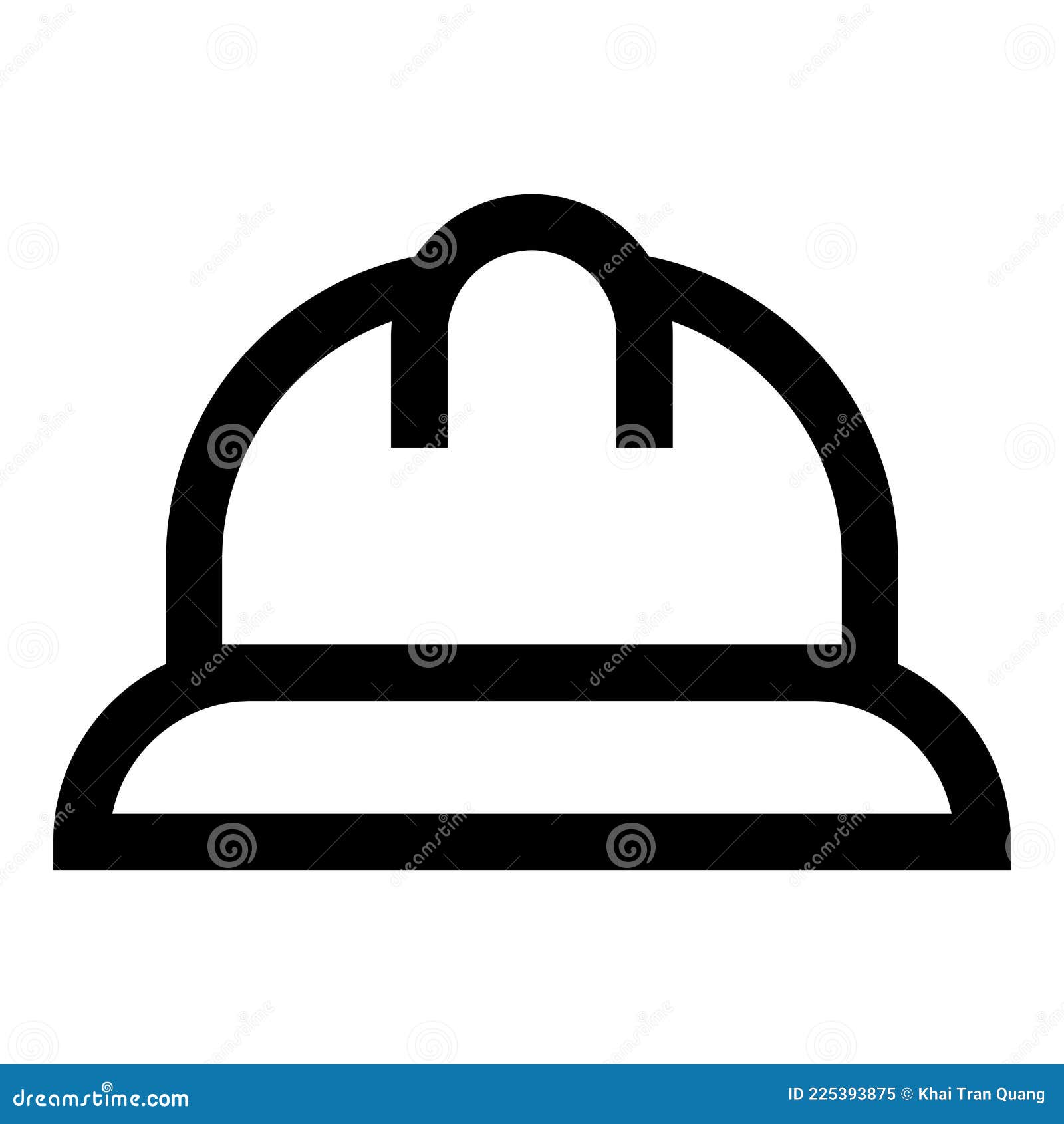 Construction Hat Vector Icon. Stock Vector Illustration of helmet