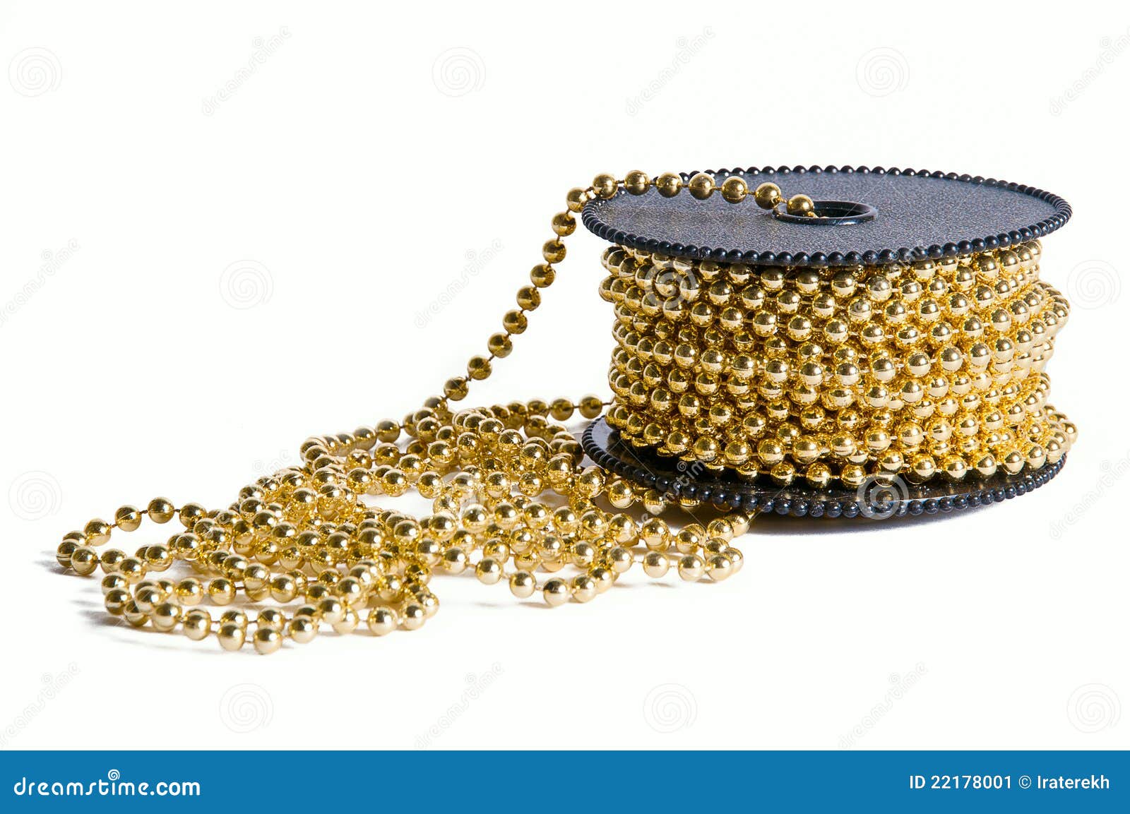 Pack of Golden Decoration Chain Stock Image Image of yellow, linked