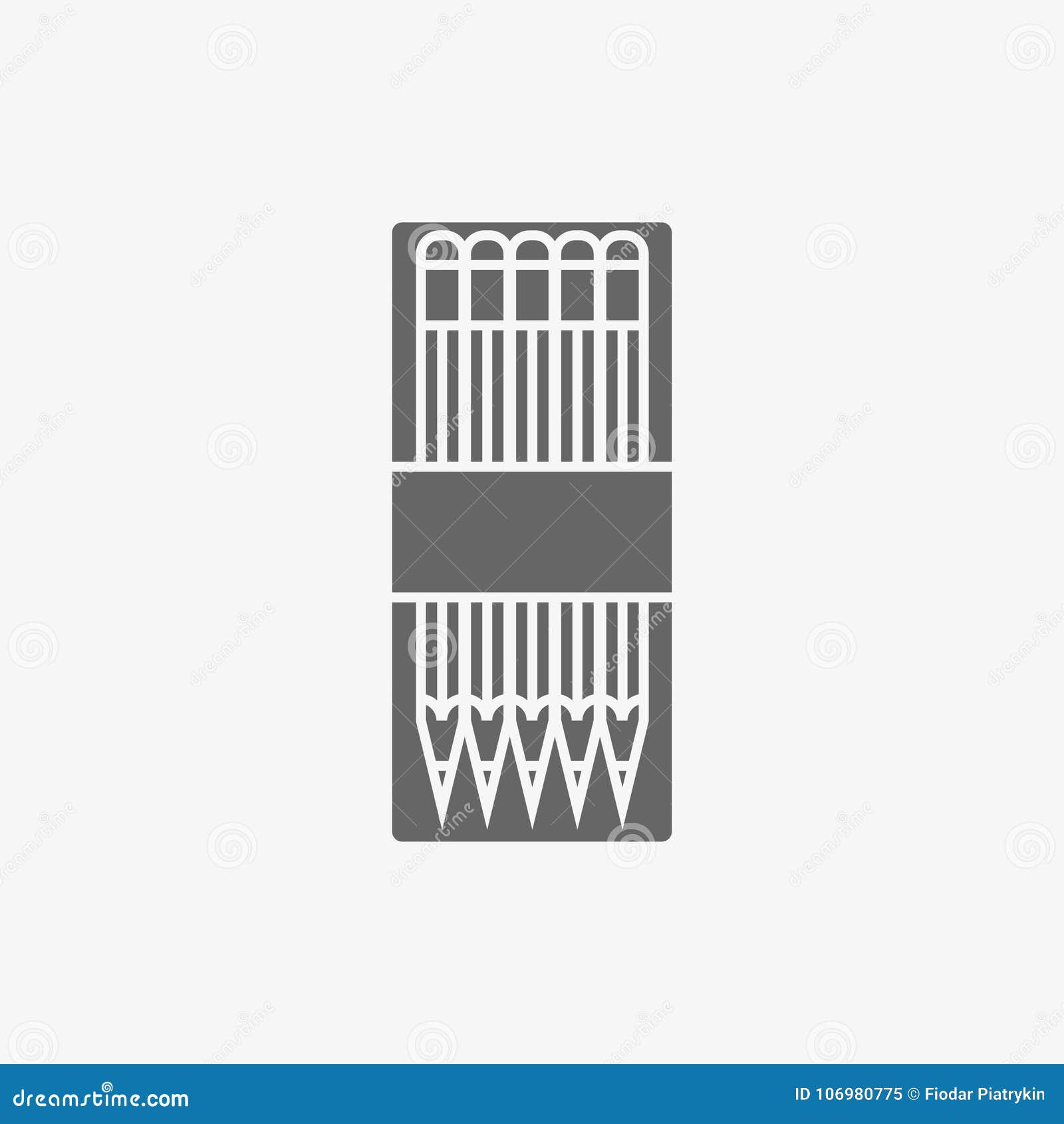 Pack of Pencils Vector Icon Stock Vector Illustration of packaging