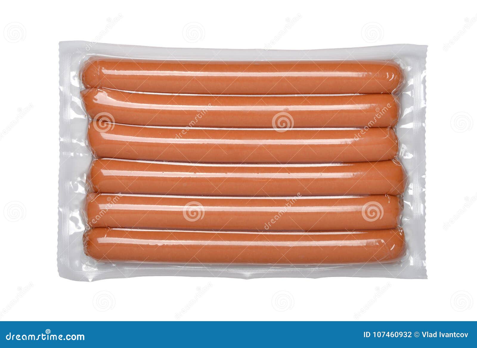 Pack of the sausages stock photo. Image of meat, nutrition 107460932