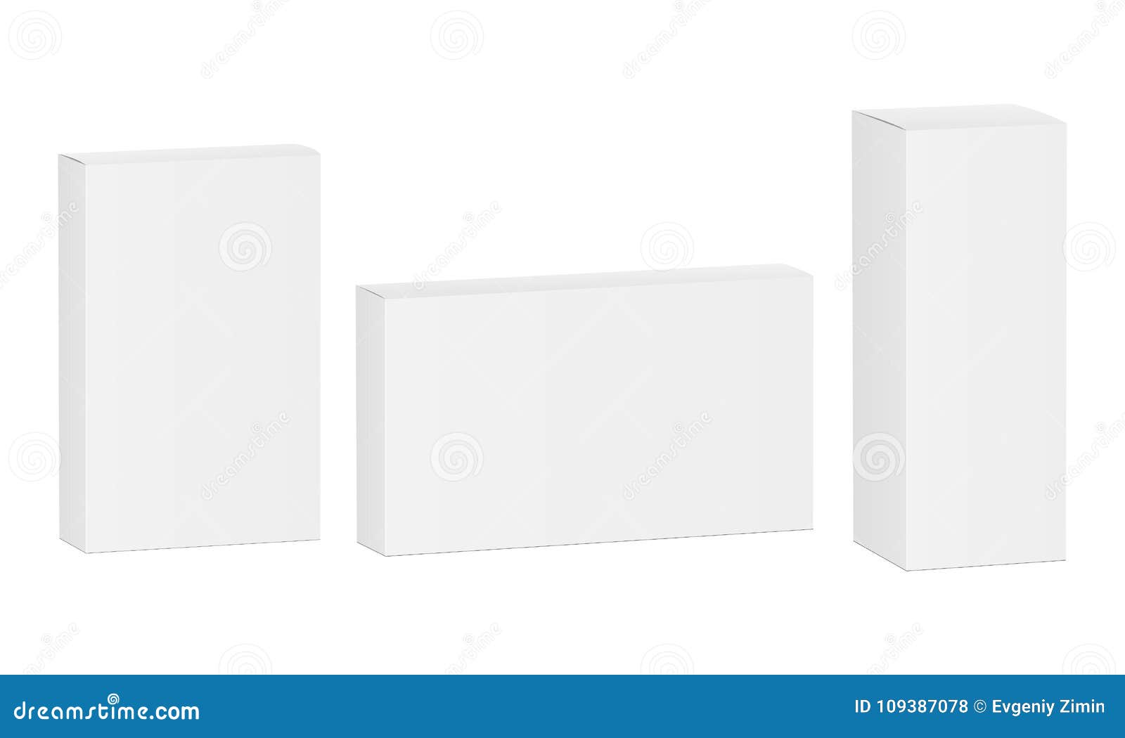 Download Package Box Mockup Stock Vector Illustration Of Pack 109387078 PSD Mockup Templates