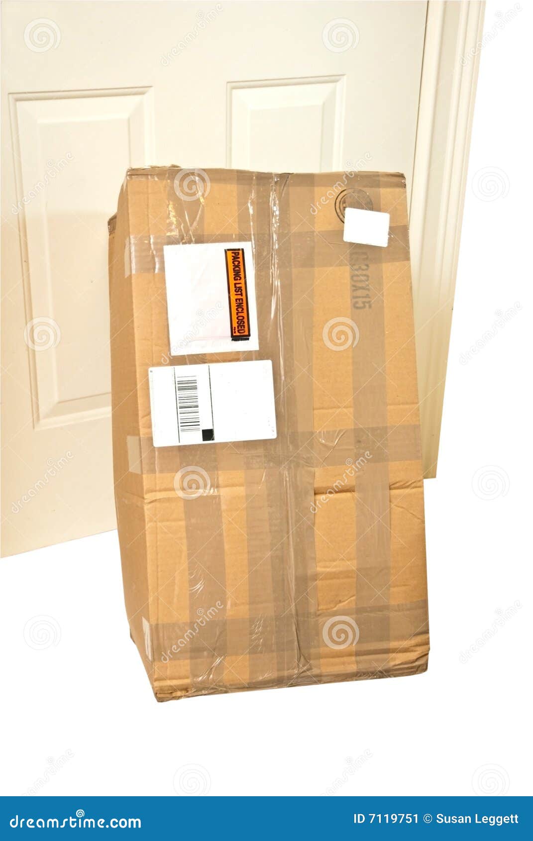 Package/Parcel at Door stock image. Image of isolated 7119751