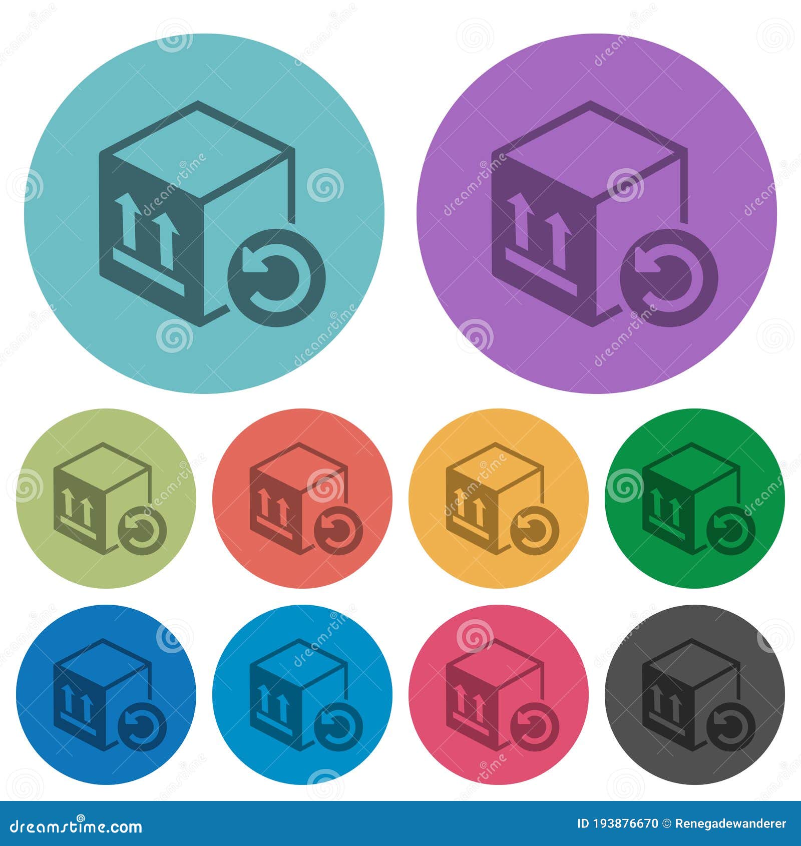 package return color darker flat icons