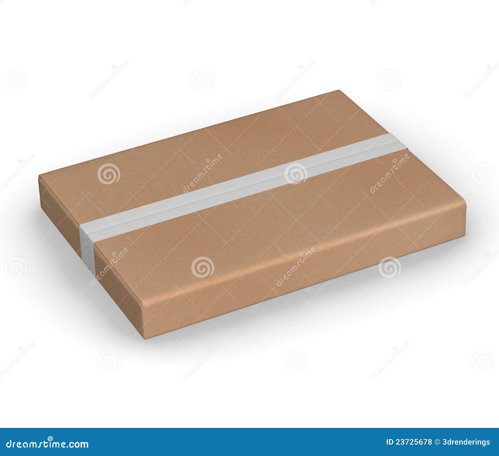 Package with tape stock illustration. Illustration of postal 23725678