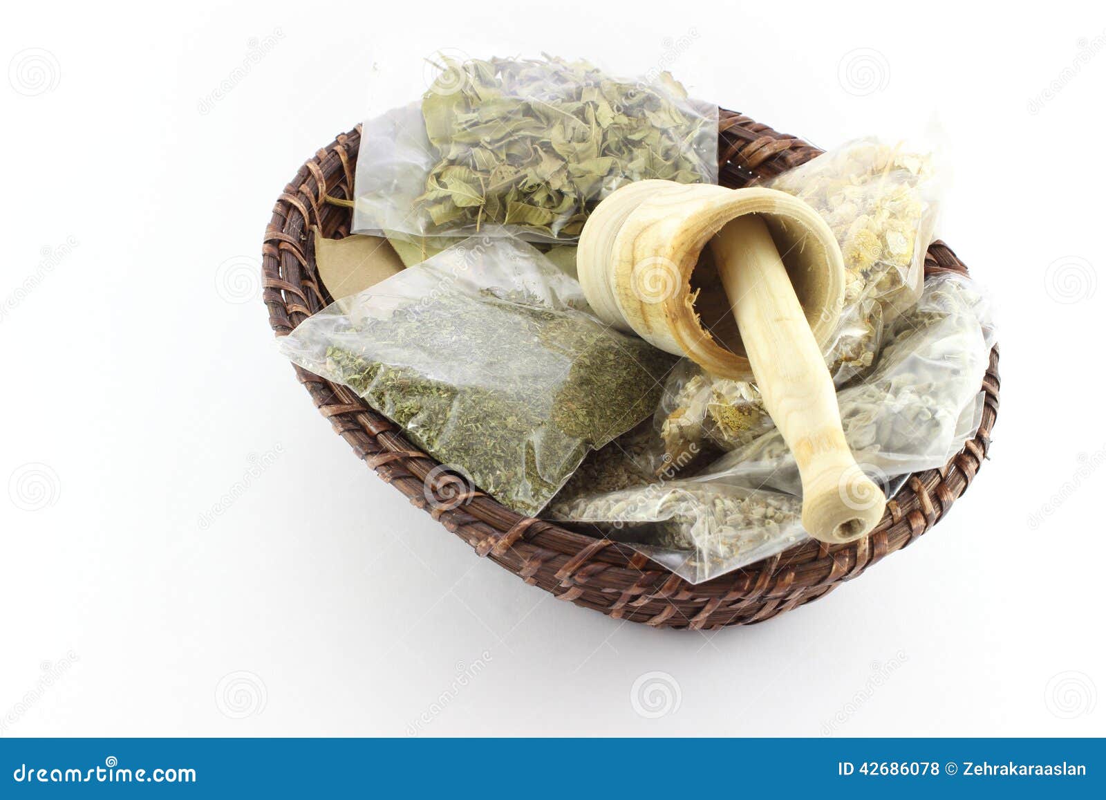 Packaged Dried Herbal Teas Garlic Beater Stock Photos Free & Royalty