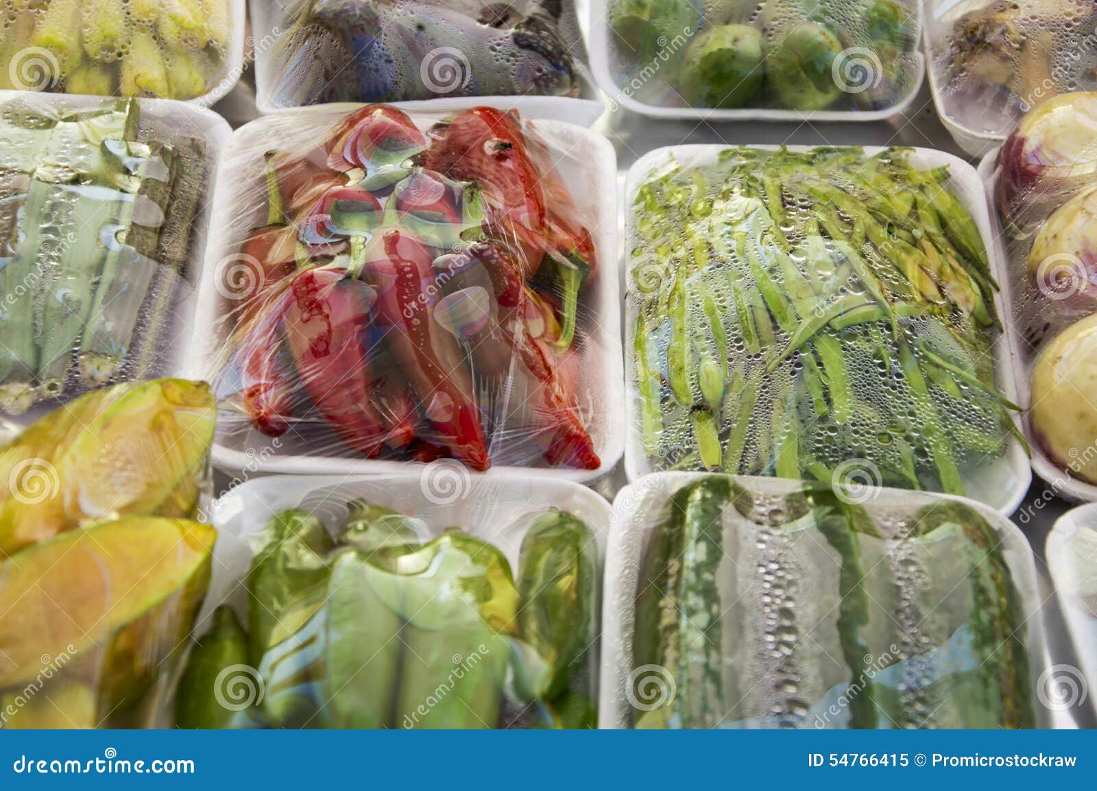 Packaged vegetables stock image. Image of vacuum, grocery 54766415