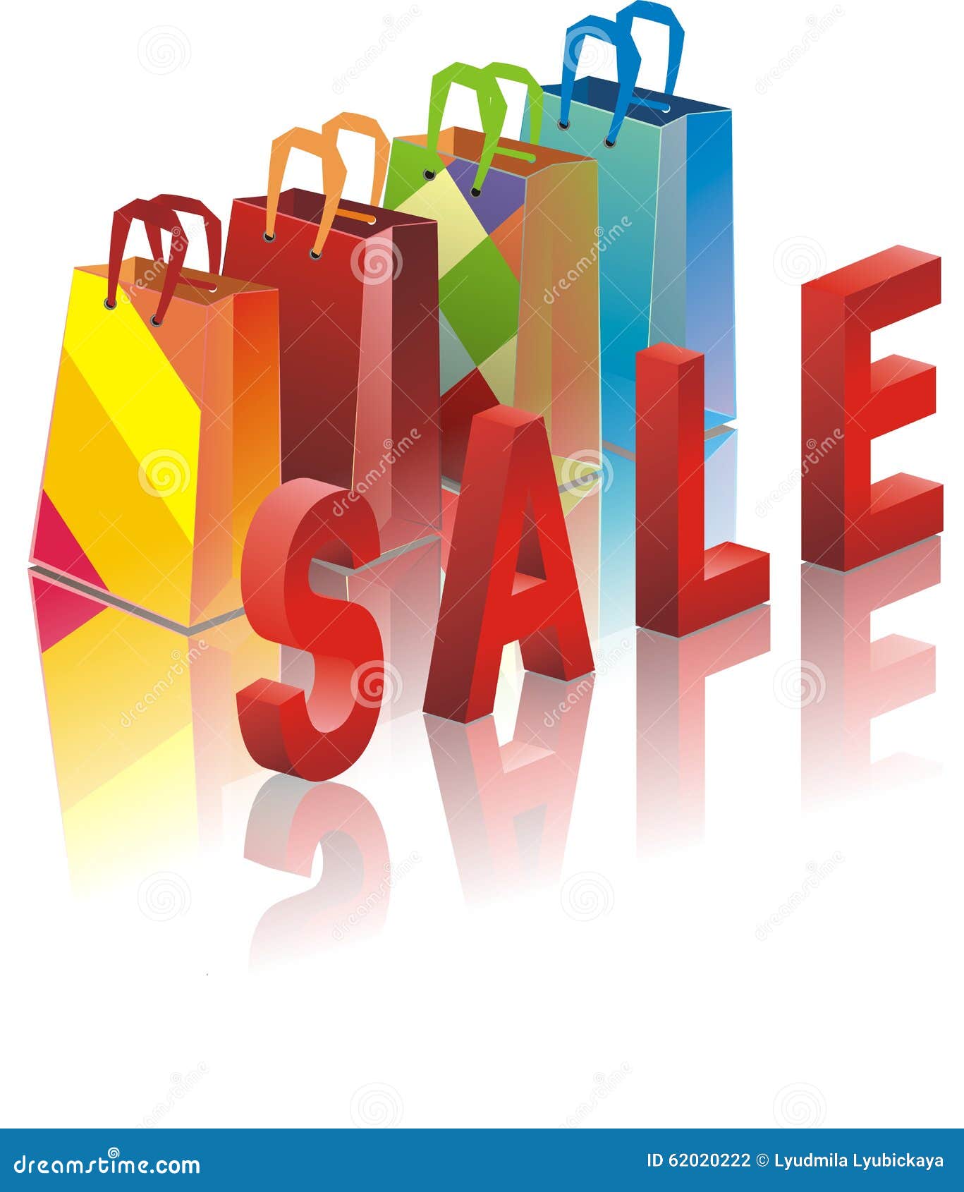 Packages from Shop with Sale Stock Vector - Illustration of rate ...