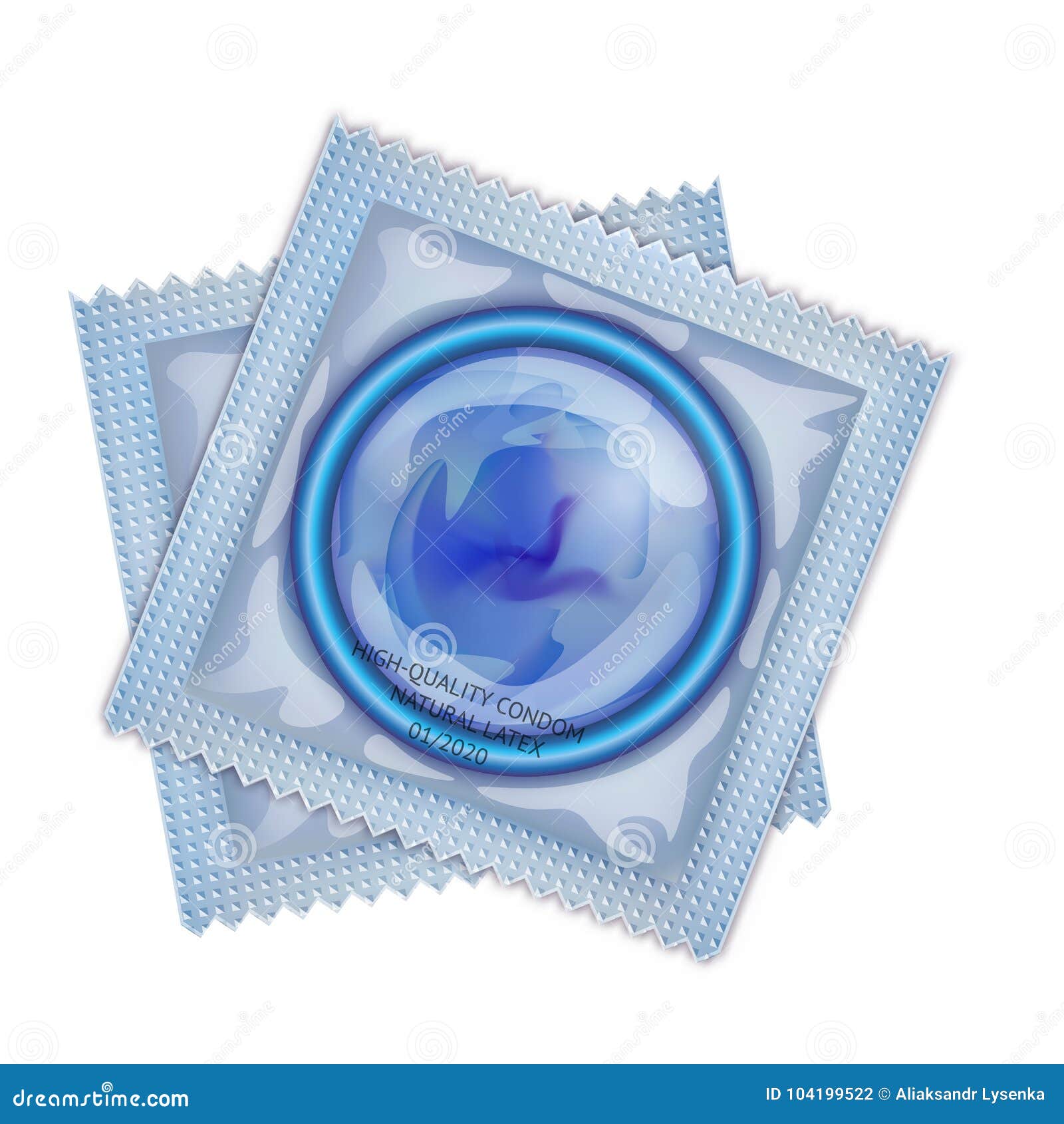 Download Packaging With A Condom. Set Of Latex Condoms In Package ...