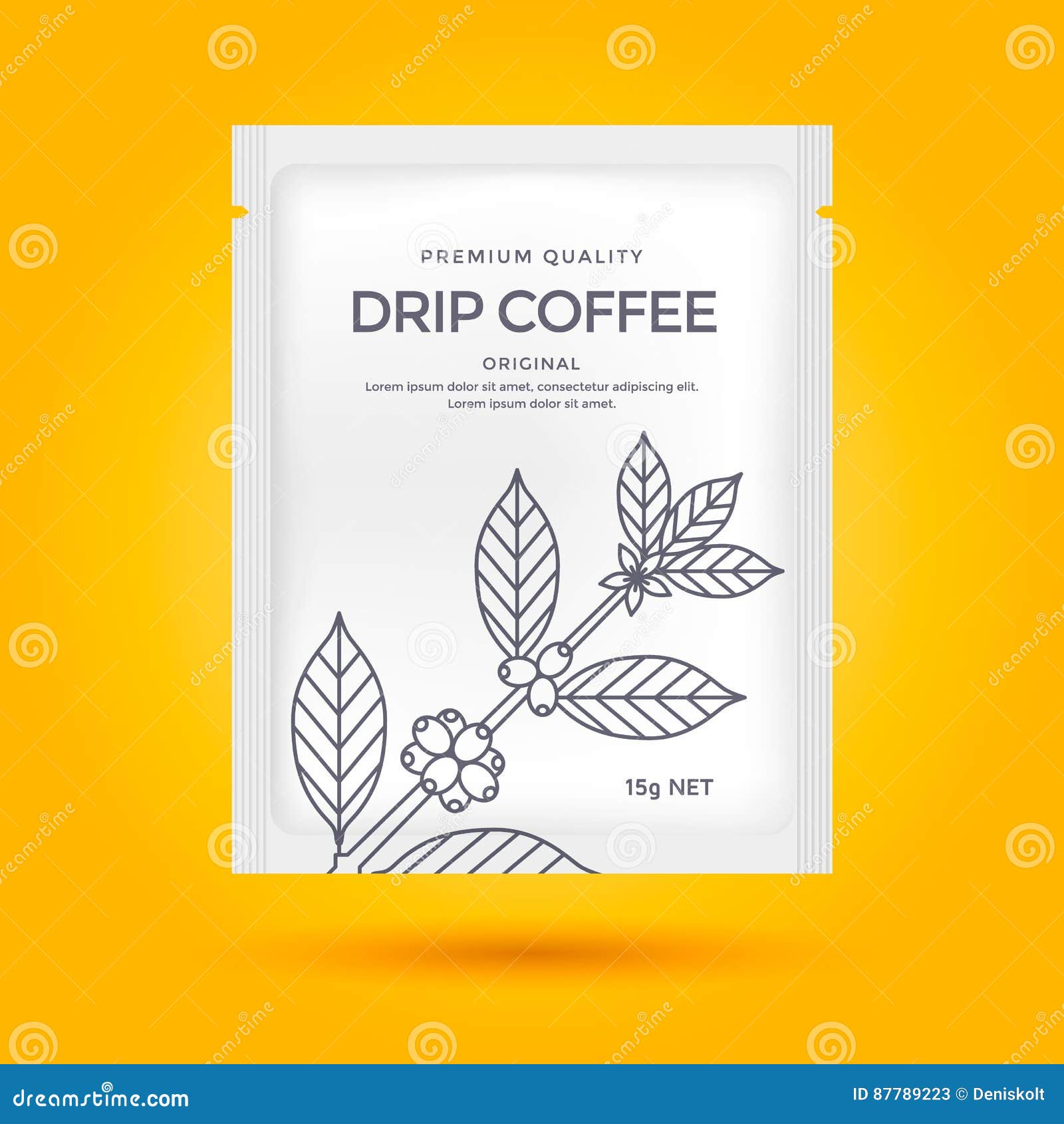 Download Packaging Design For Coffee Stock Vector Illustration Of Bean Ornamental 87789223