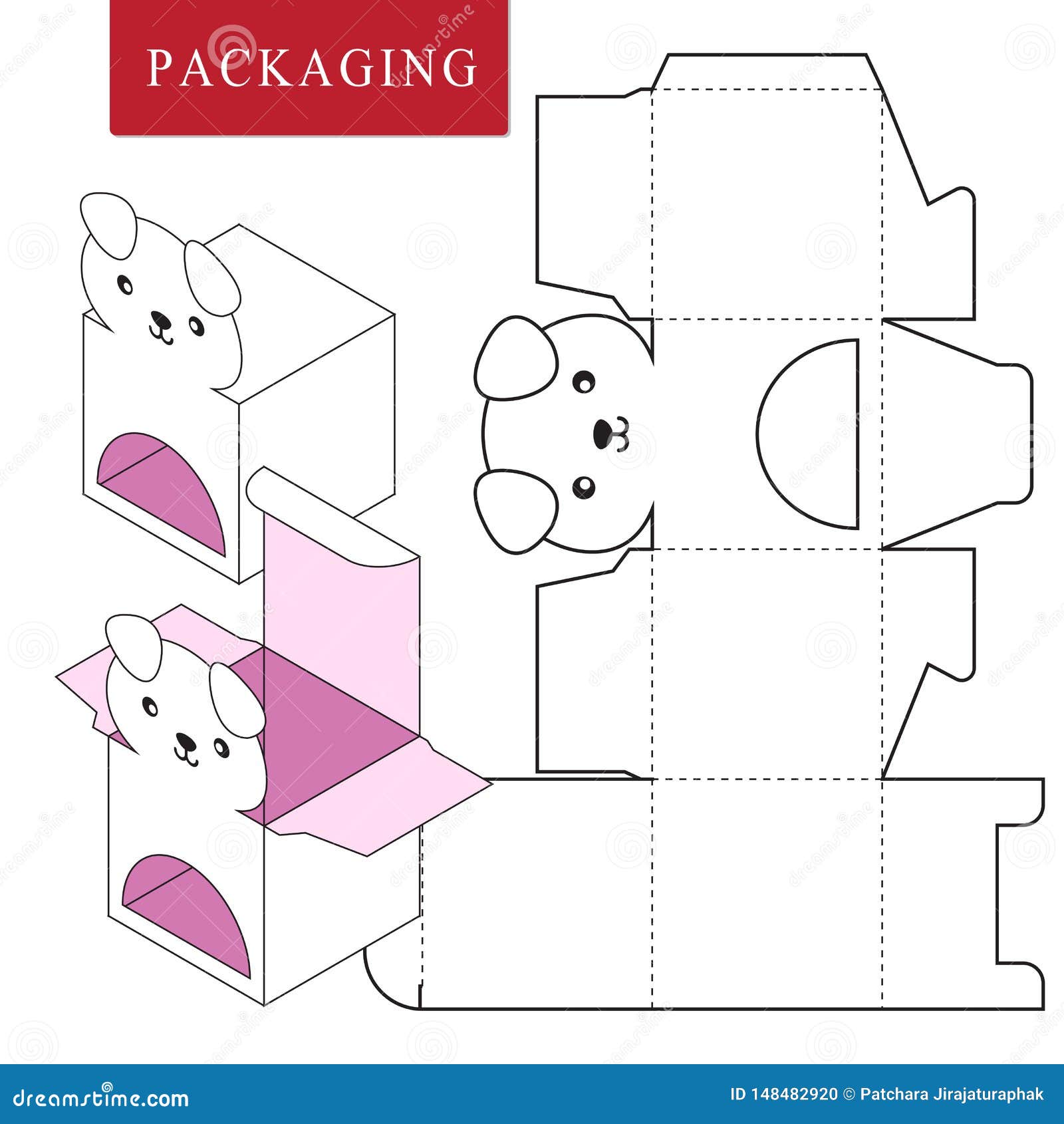 Download Packaging Design.Vector Illustration Of Box. Stock Vector - Illustration of beauty, character ...